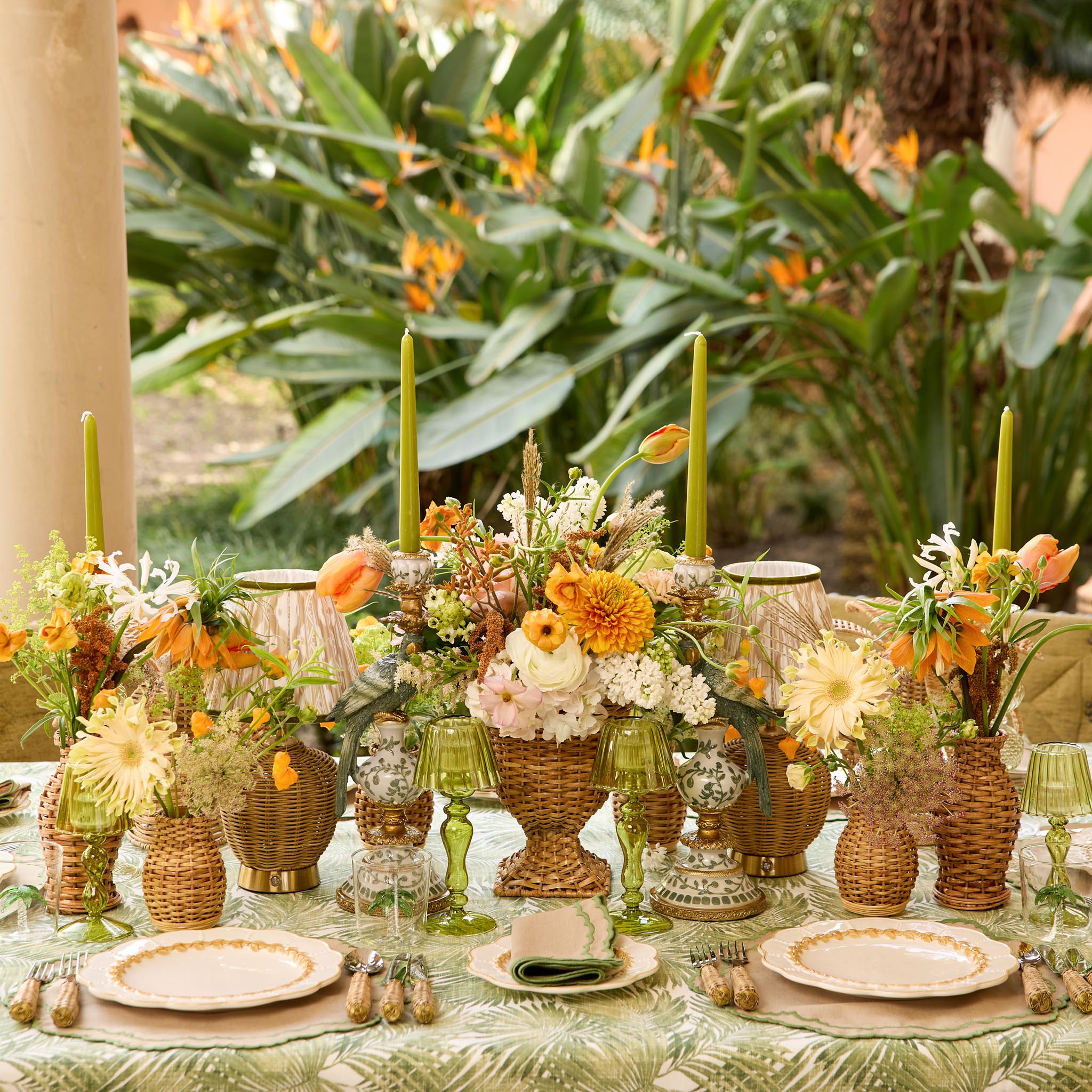 Mini Natural Rattan Vase (Set of 3)