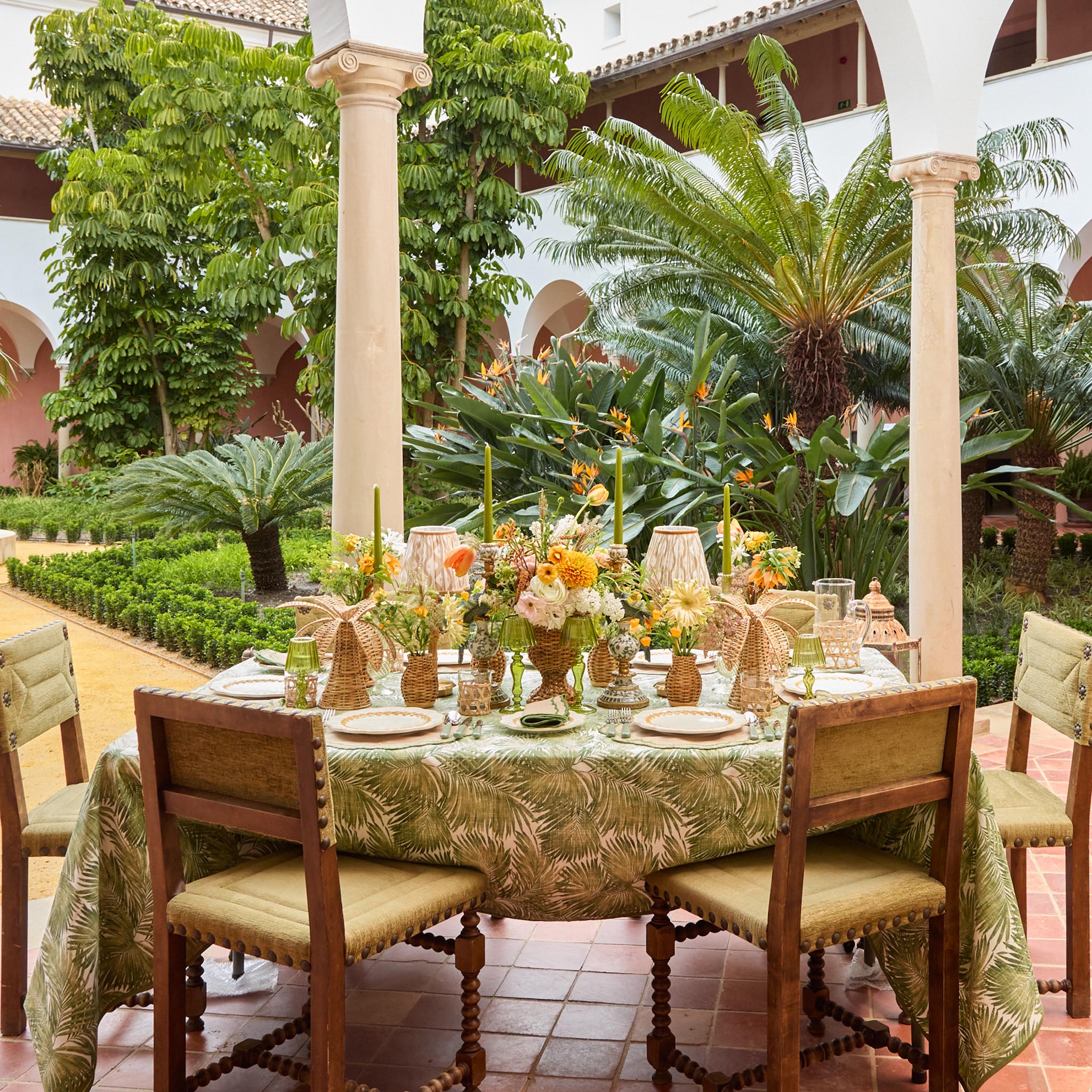 Small Rattan Palm Tree (Pair)