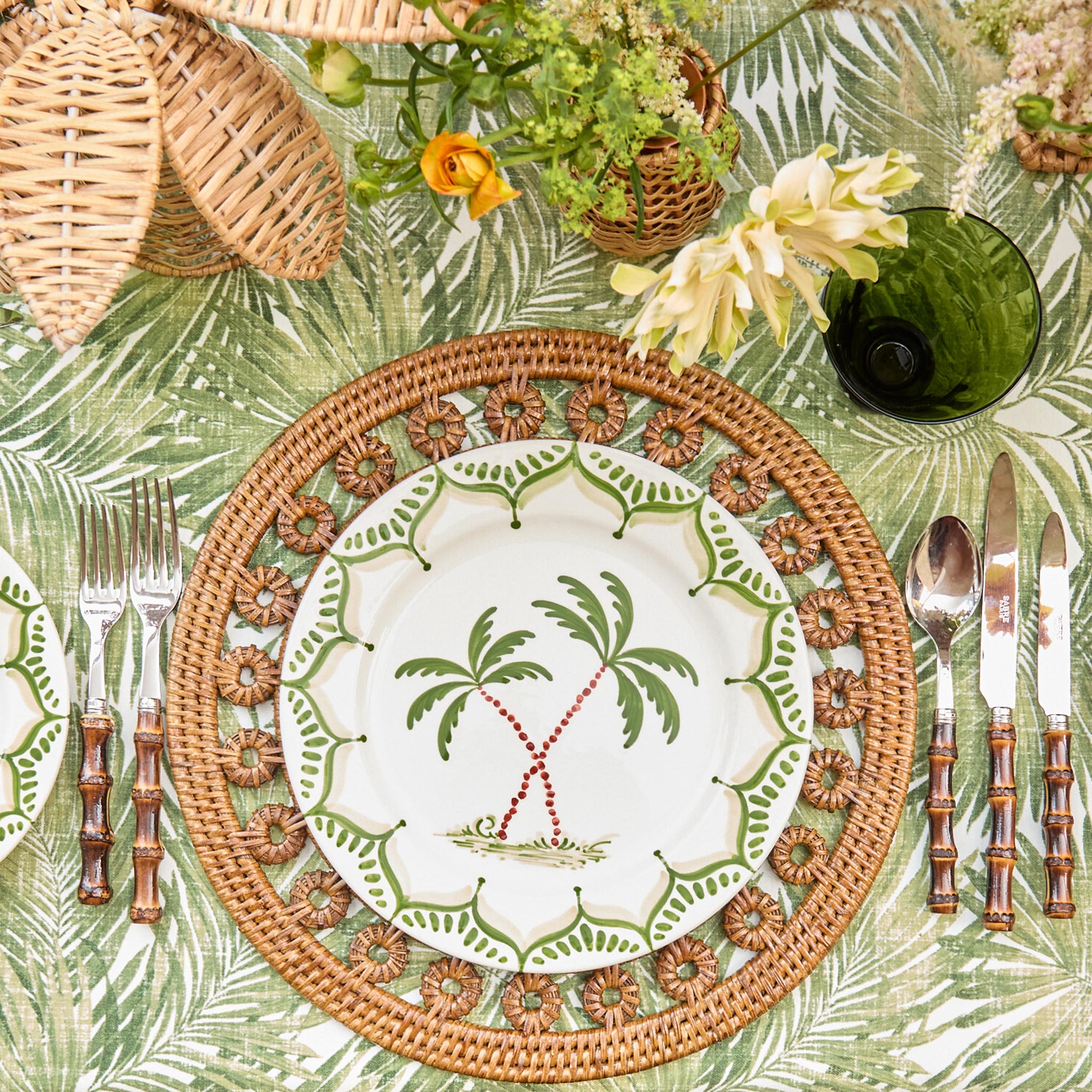 Elodie Round Rattan Placemats (Set of 4)