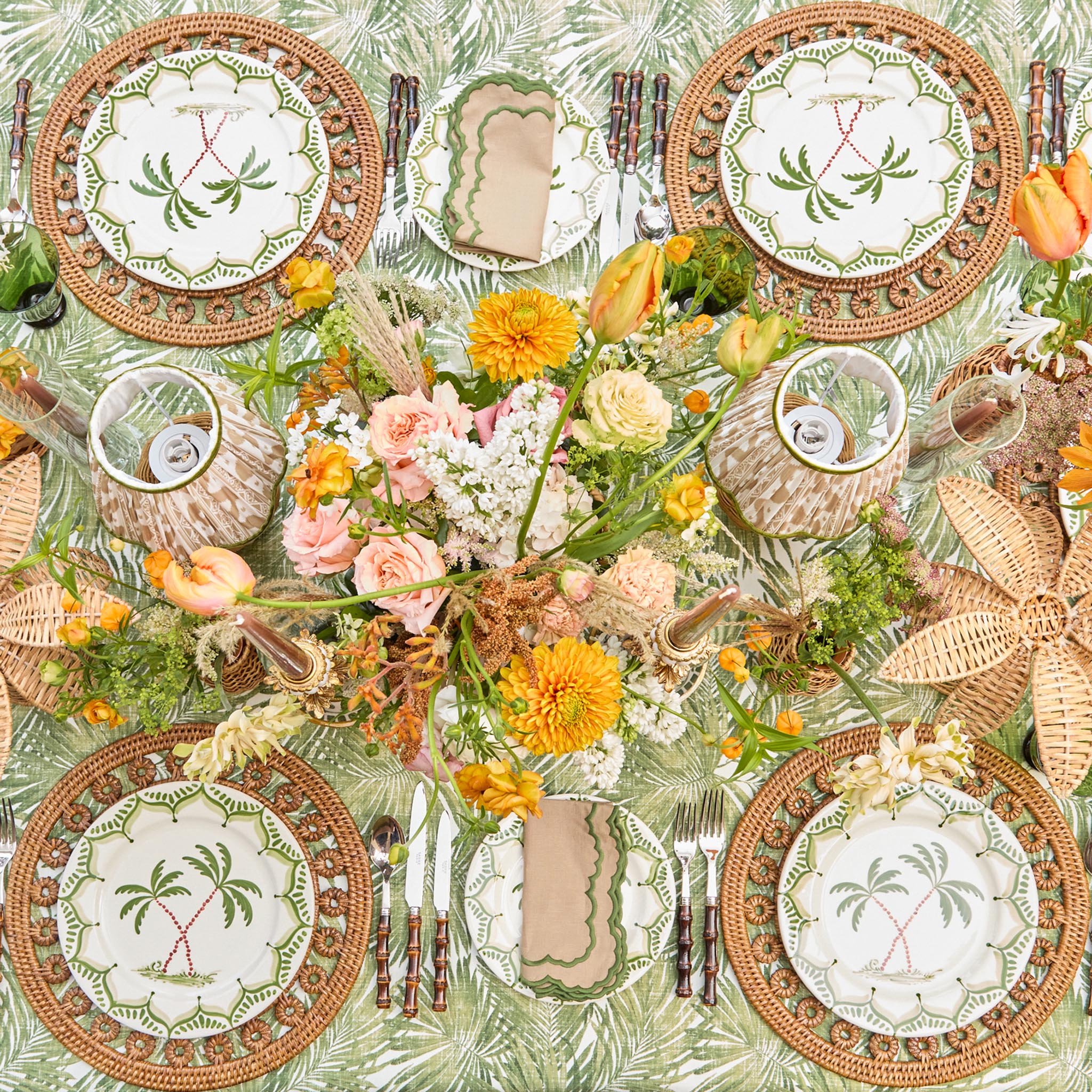 Elodie Round Rattan Placemats (Set of 4)