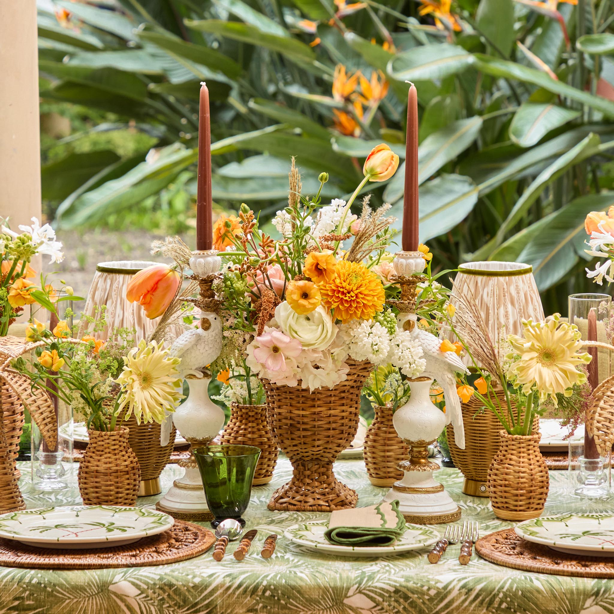 Chocolate Brown Candles (Set of 8)