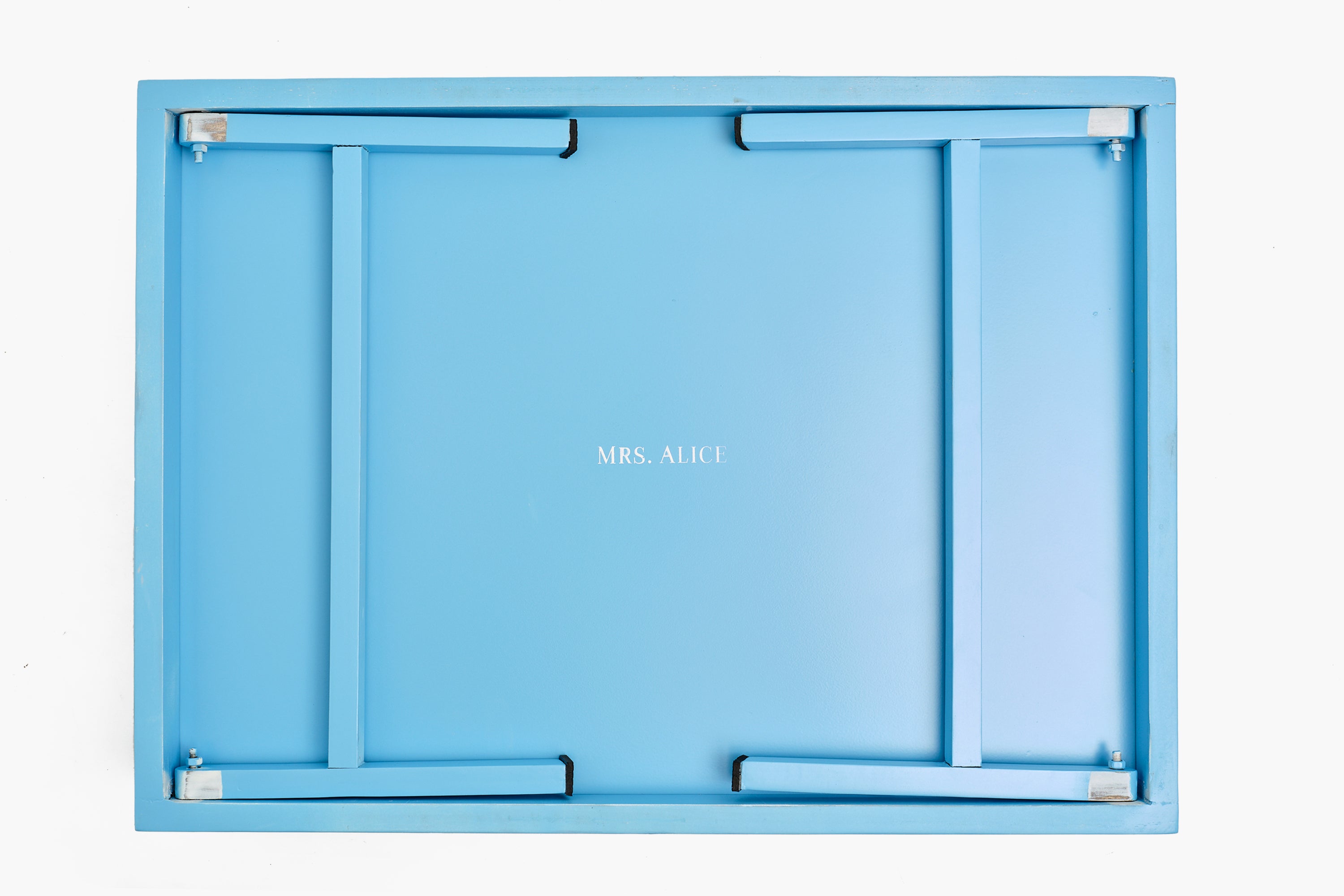 Soft Blue Lacquer Breakfast Tray