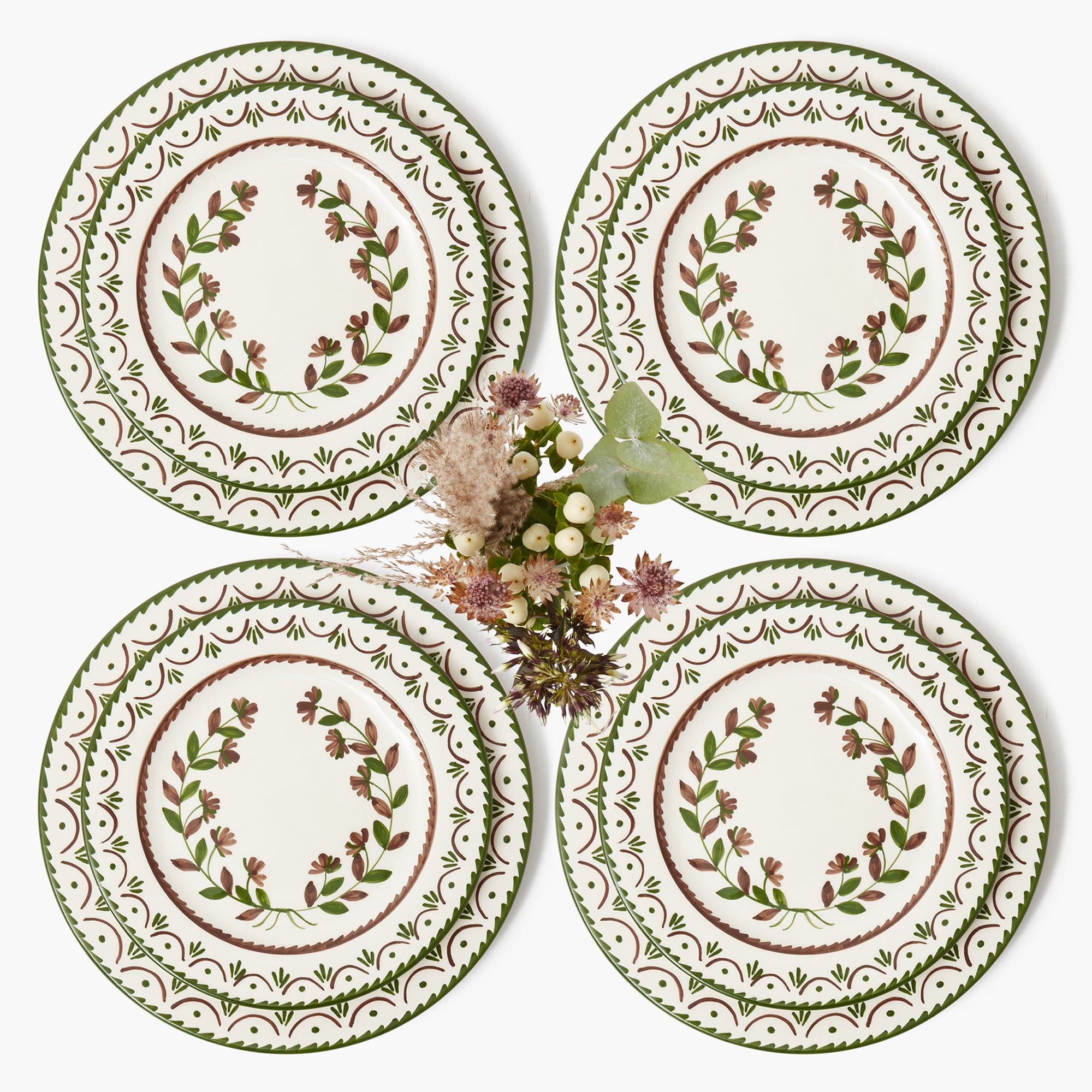 Chocolate Josephine Dinner & Starter Plates (Set of 8)