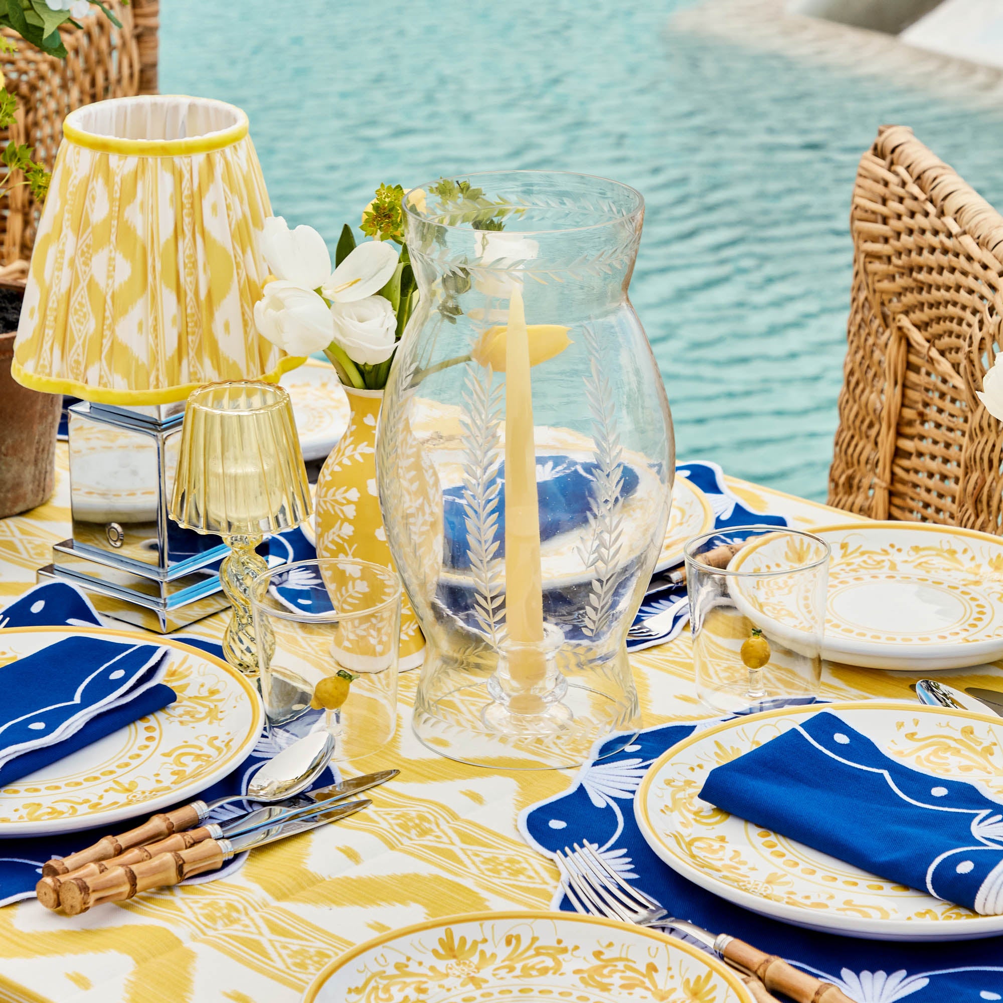 Handmade Soft Yellow Candles (Set of 8)