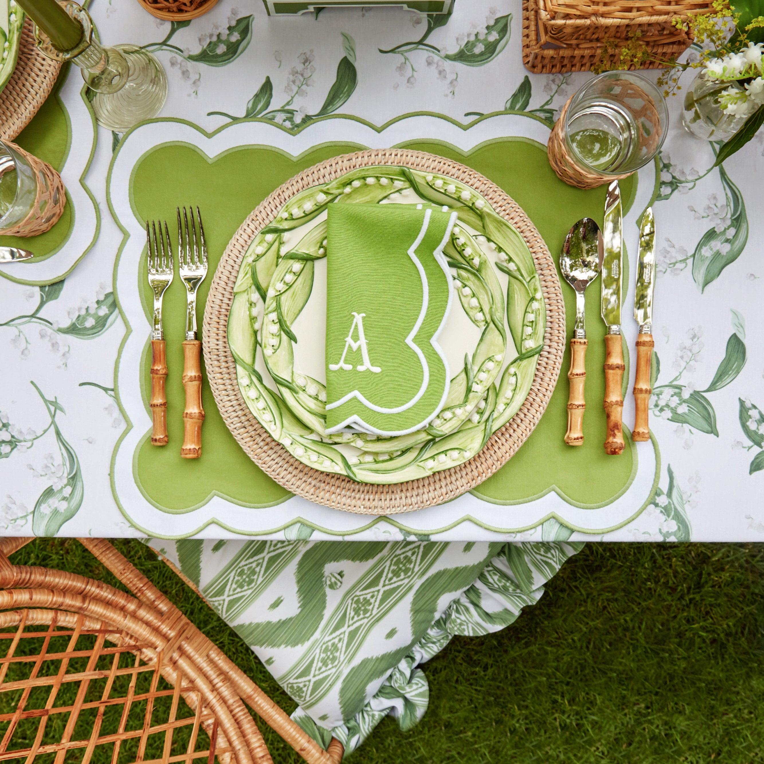Lily of the Valley Dinner & Starter Plates (Set of 4) - Mrs. Alice