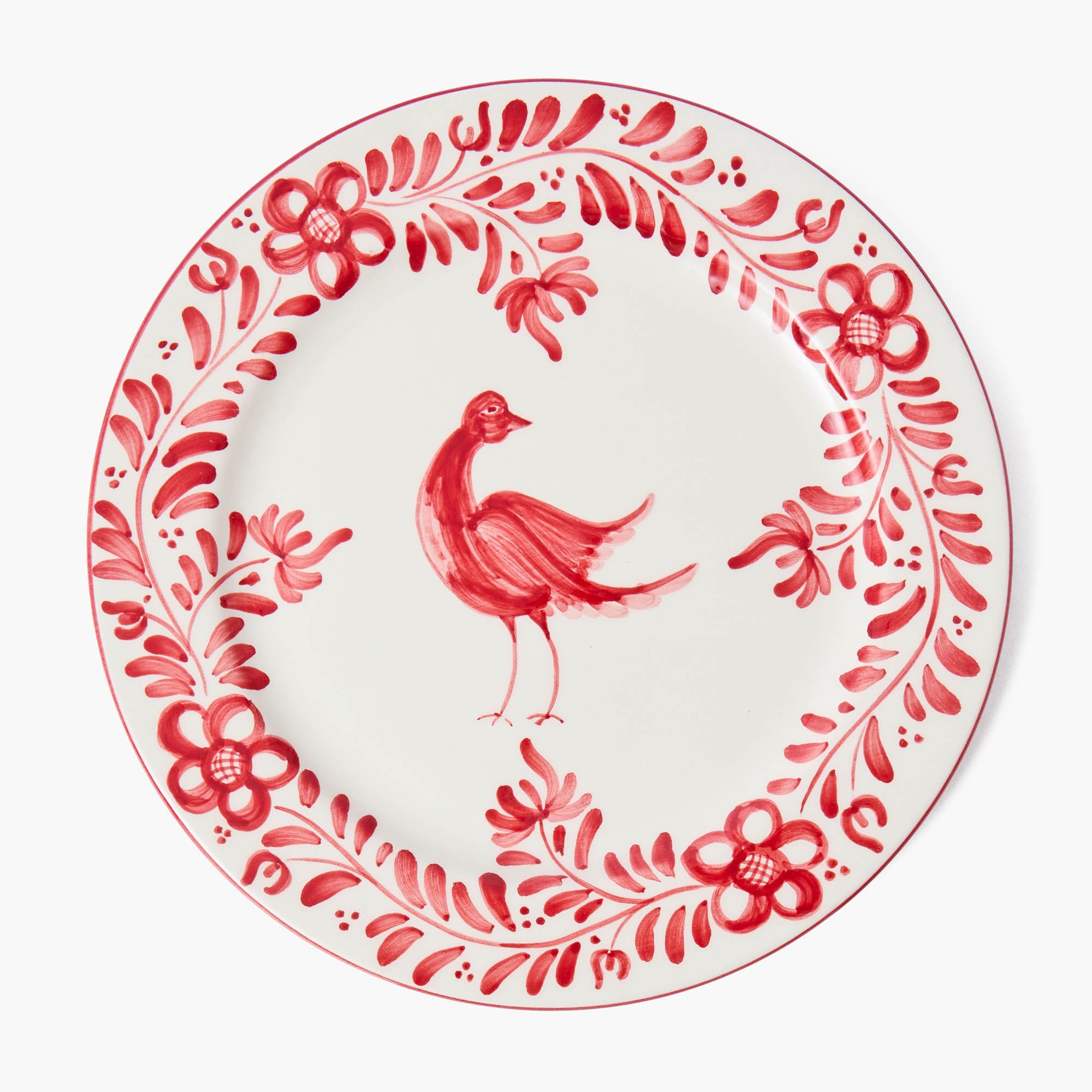 Martha Red Dinner Plates (Set of 4)