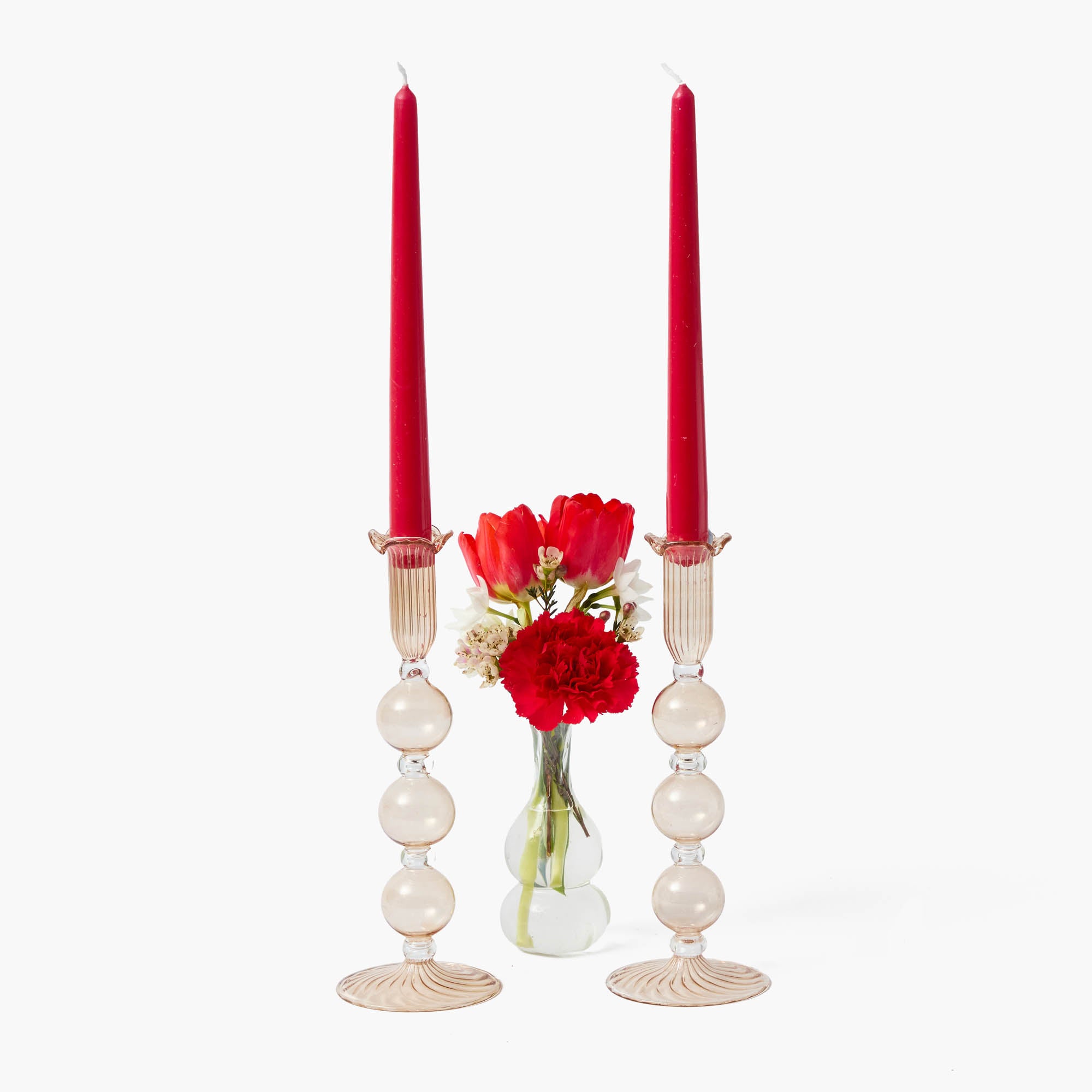 Eden Chestnut Candle Holder (Pair)