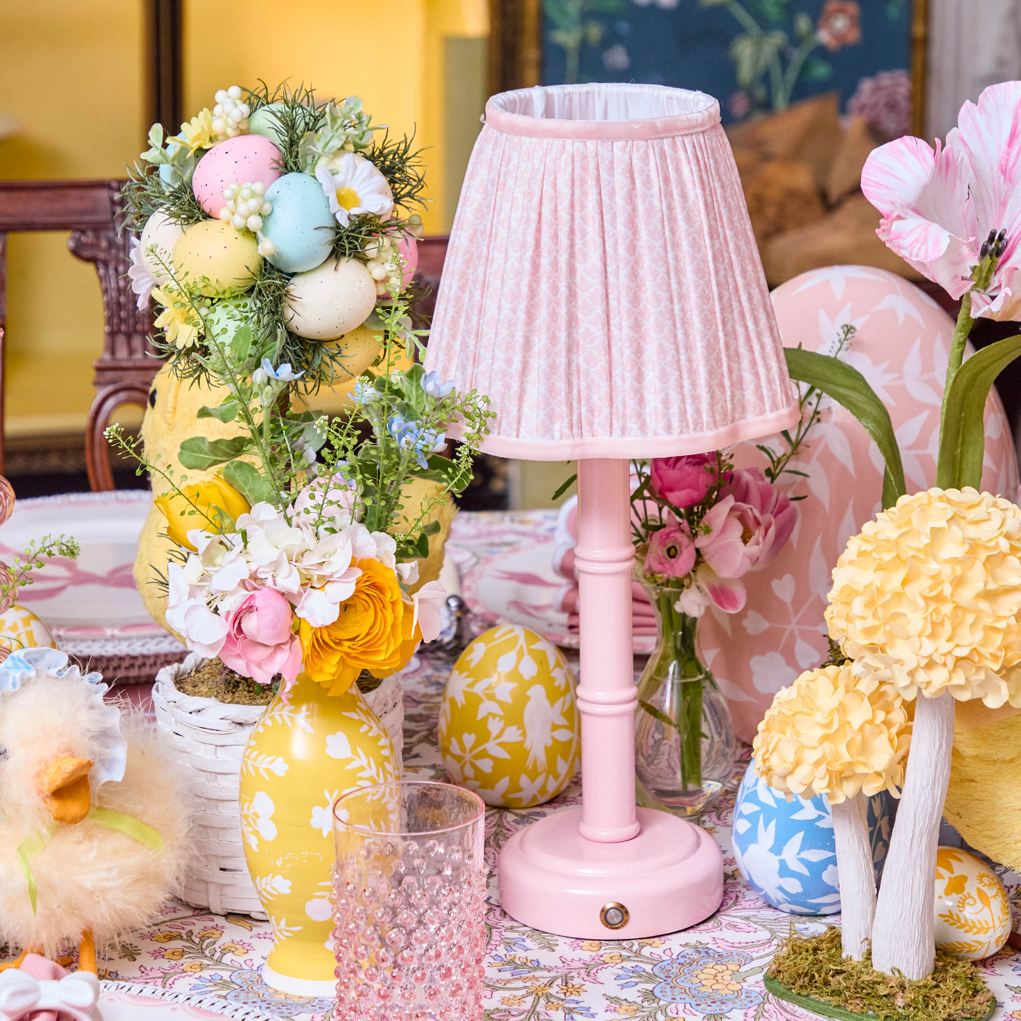 Pink Lotus Lampshade (18cm)