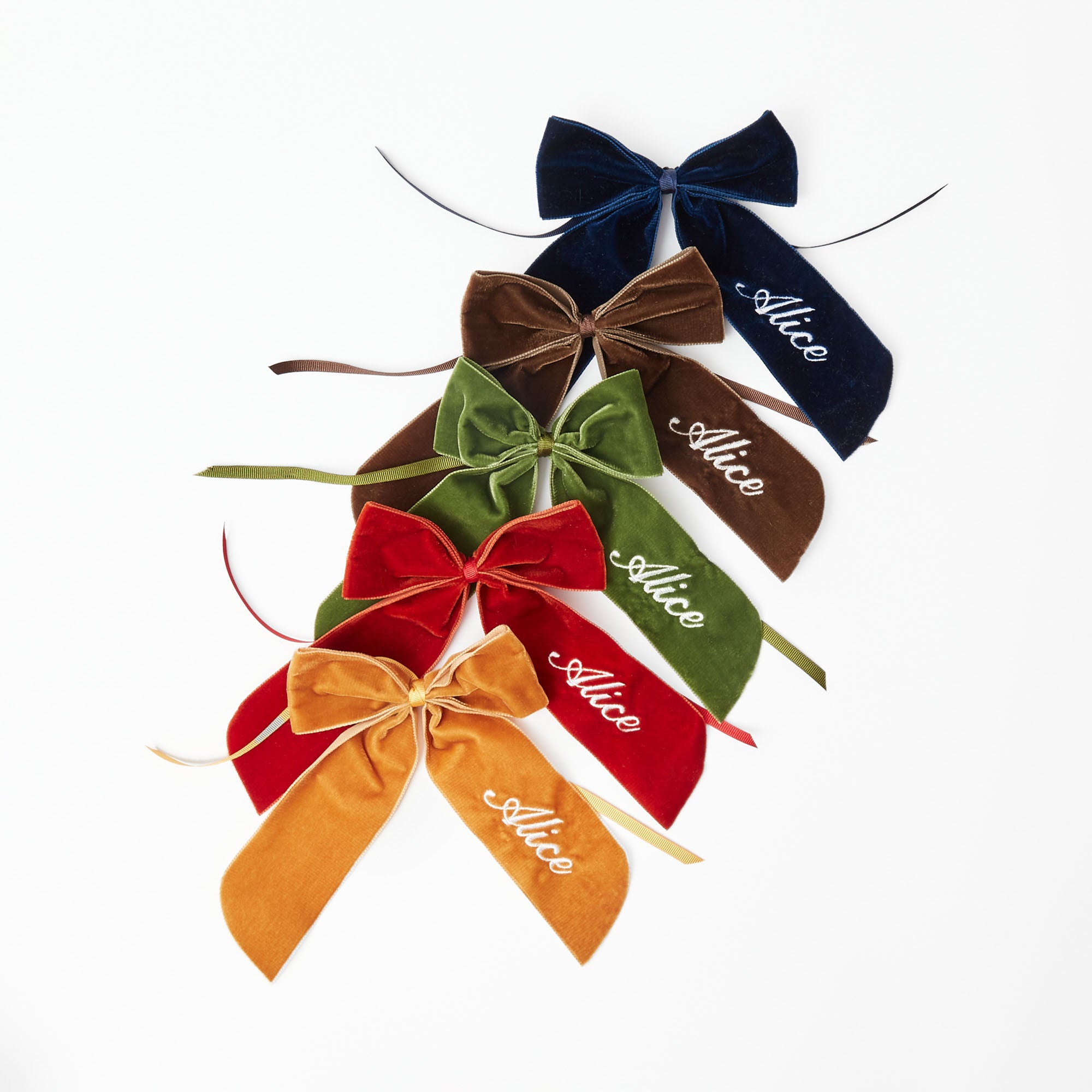 Elevate your dining decor with the soothing tones of deep chocolate brown, courtesy of the Personalizable Chocolate Napkin Bow, perfect for exuding a calming and personalized aura.