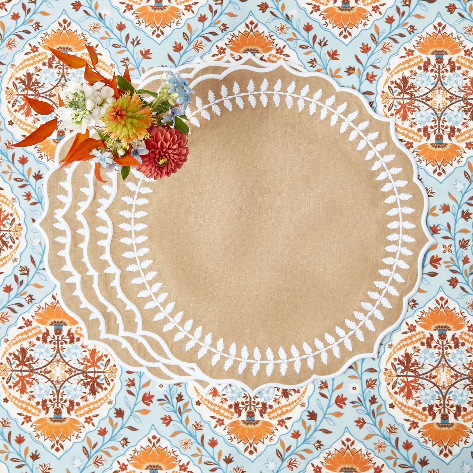 Natural Laurel Placemats (Set of 4) Mrs. Alice