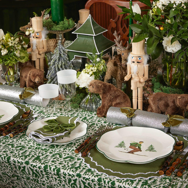 Elevate your Christmas decor with the classic and timeless beauty of the Natural Wood Nutcracker Pair, a tribute to the enduring elegance of holiday tradition.