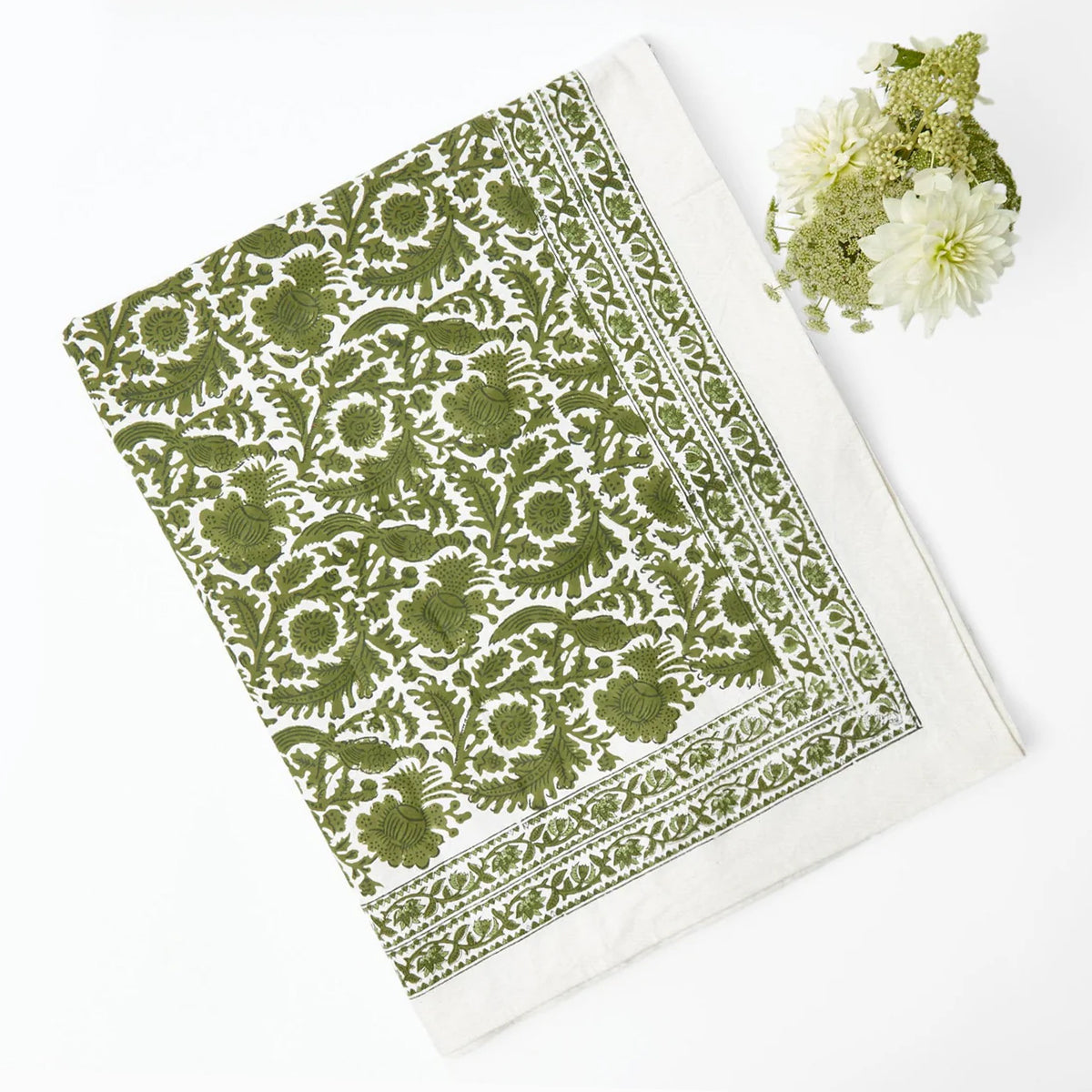 Olive Pheasant Tablecloth