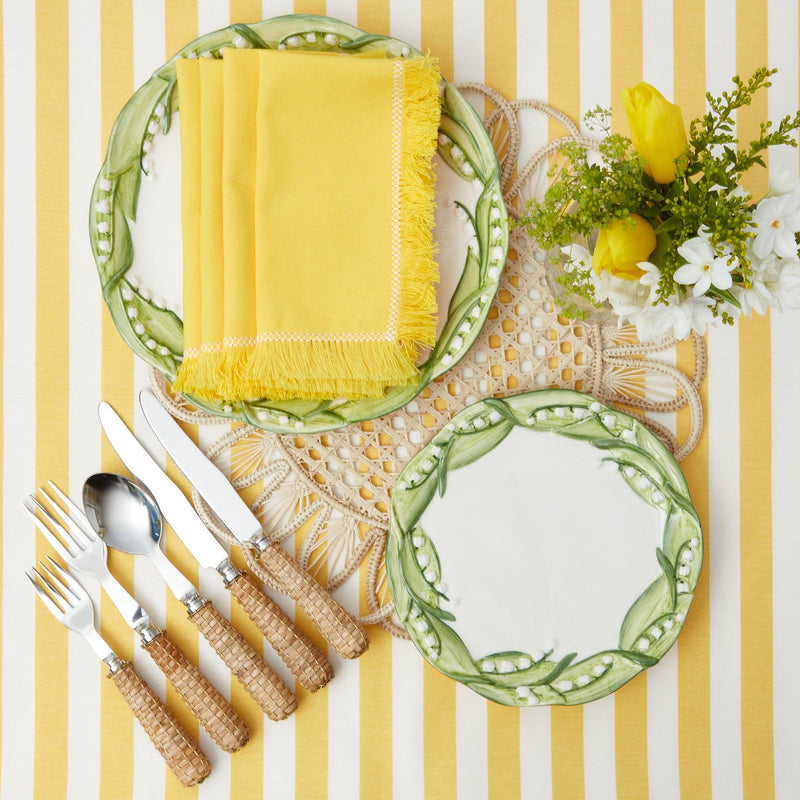Passalacqua Yellow Stripe Tablecloth - Mrs. Alice