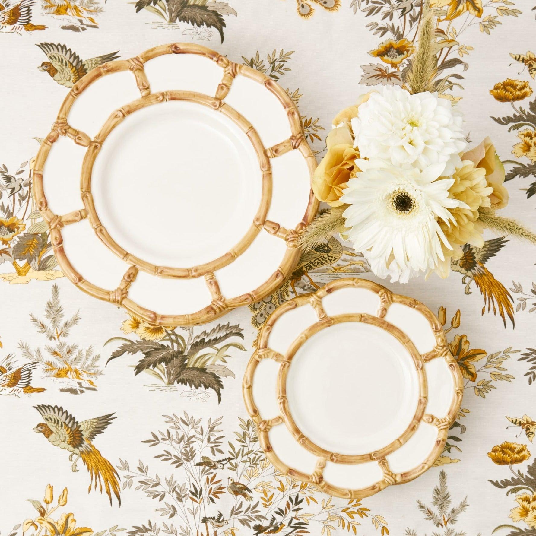 Petal Bamboo Starter Plates: Stylish and sustainable choice.