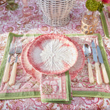 Pink Capri Lettuce Starter Plate (Set of 4) - Mrs. Alice