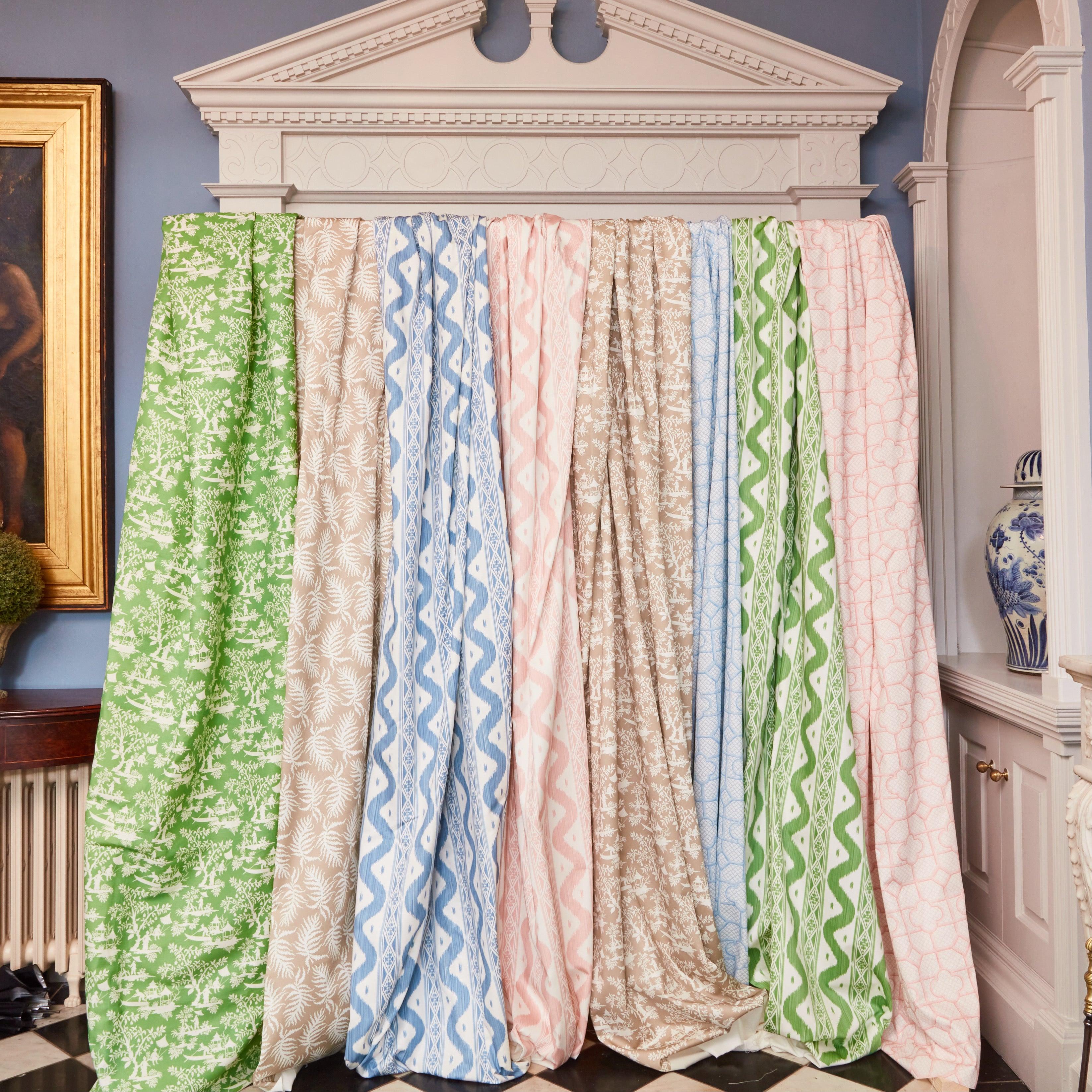 Pink Ikat Stripe Fabric - Mrs. Alice