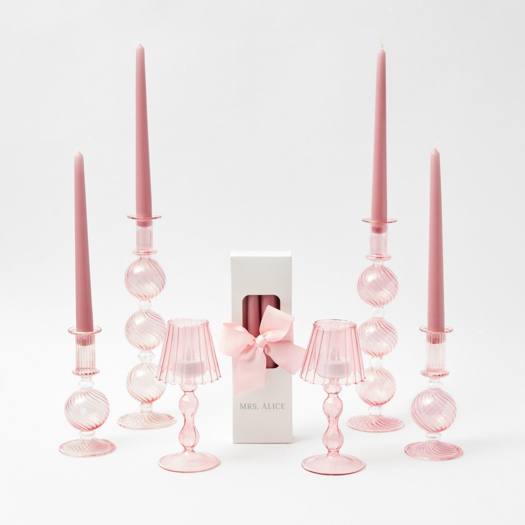Pretty In Pink Candlescape - Mrs. Alice