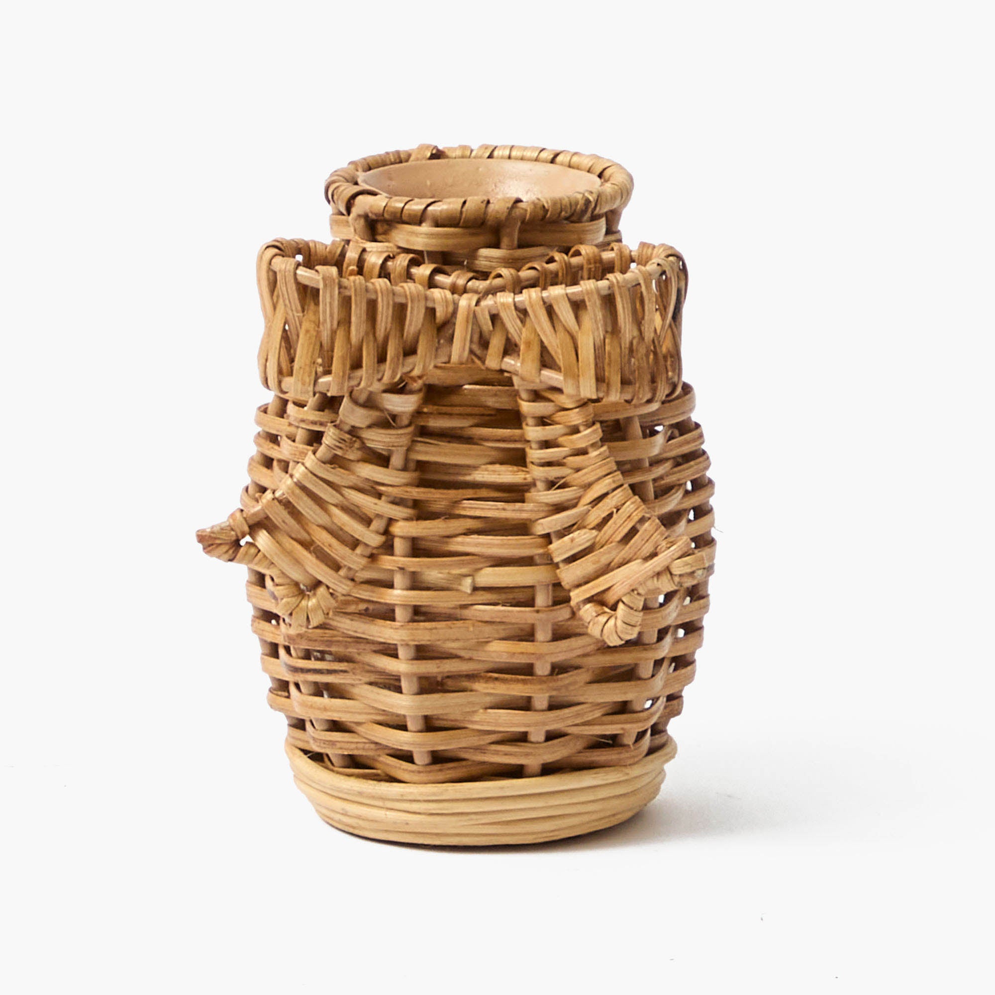 Mini Rattan Bow Vases (Set of 3)