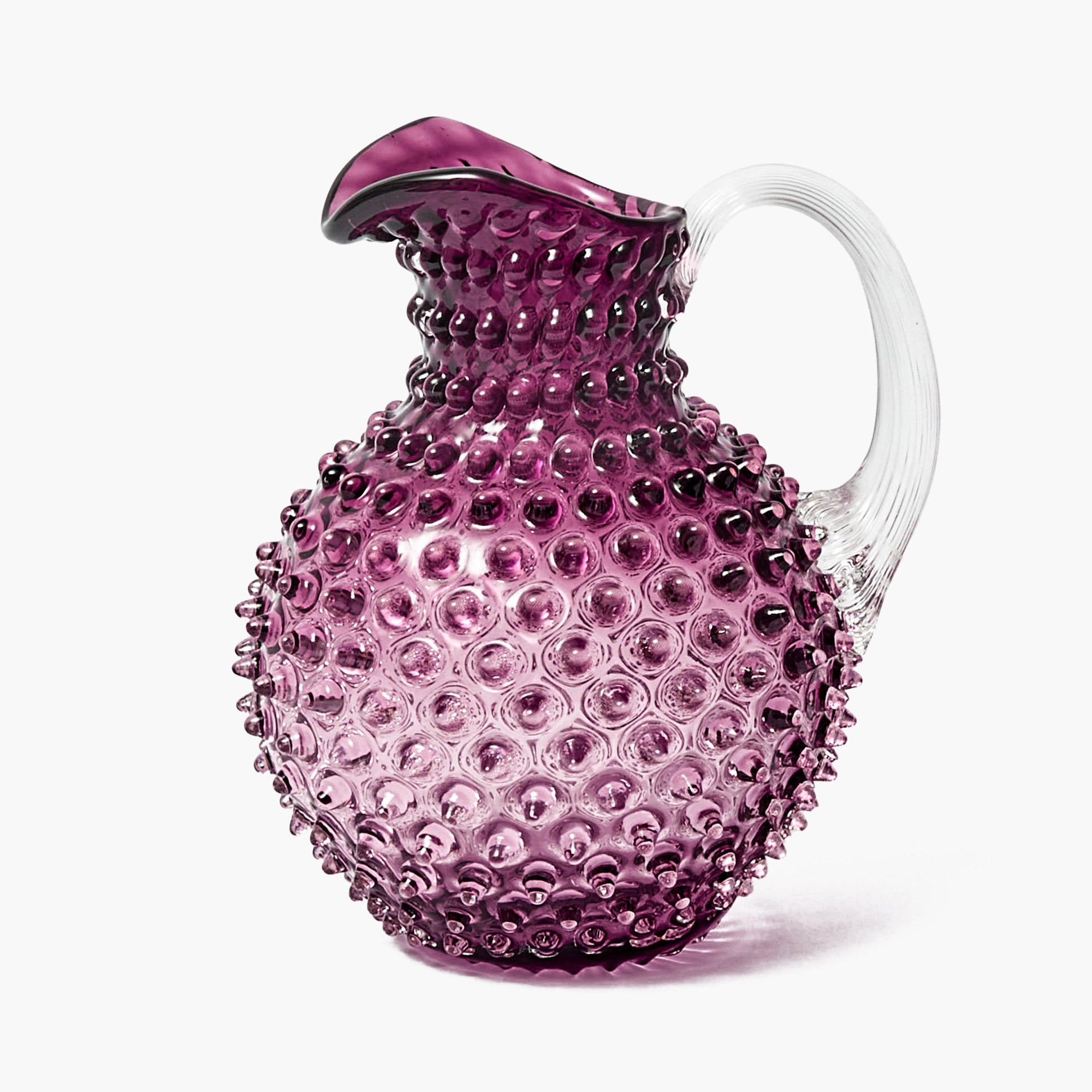Purple Hobnail Jug