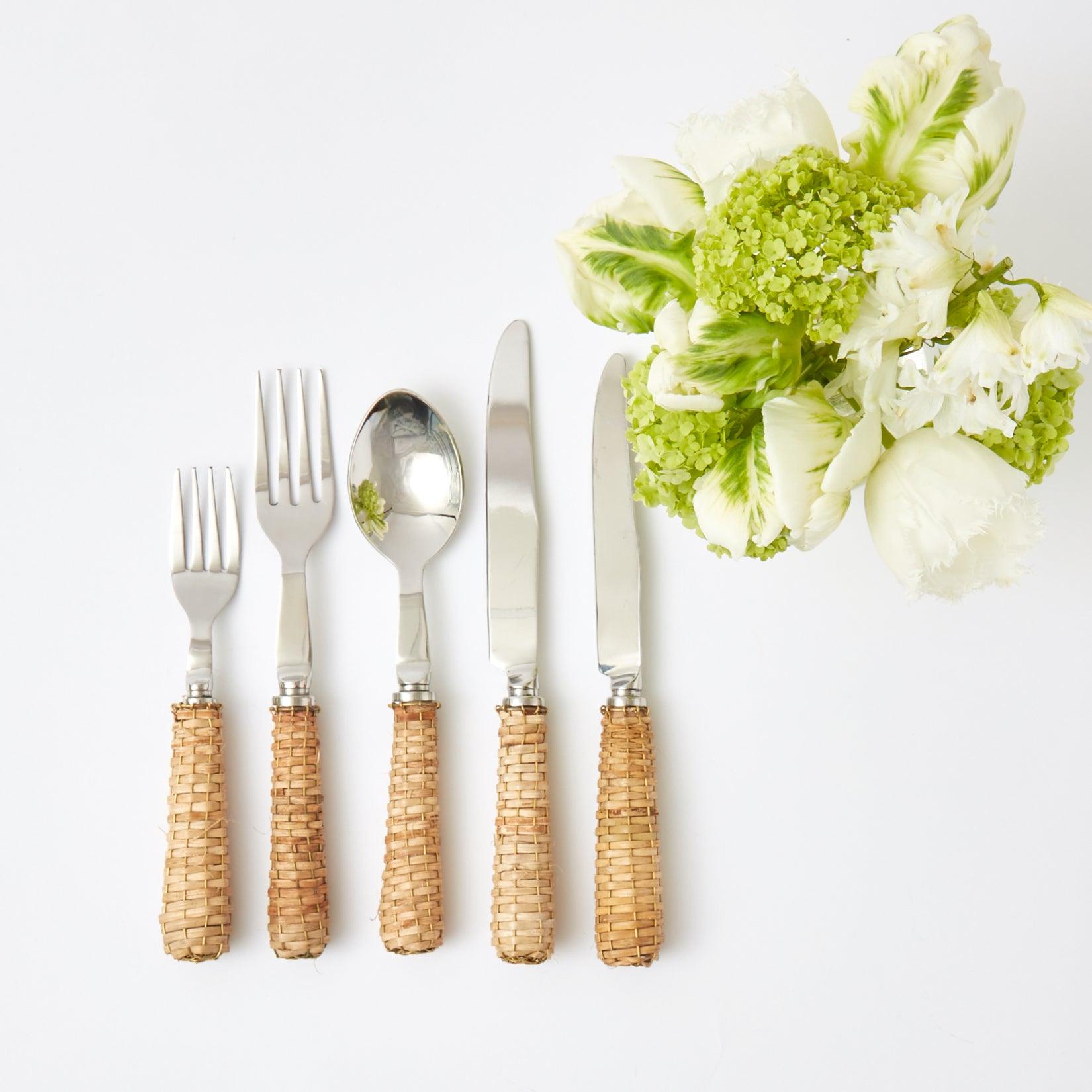 Rattan Cutlery (5 Piece) - Mrs. Alice