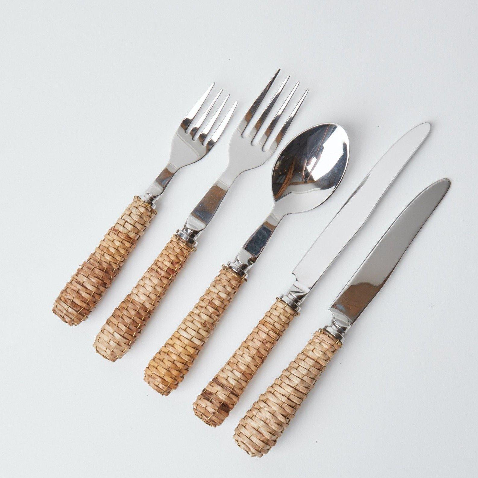 Rattan Cutlery (5 Piece) - Mrs. Alice