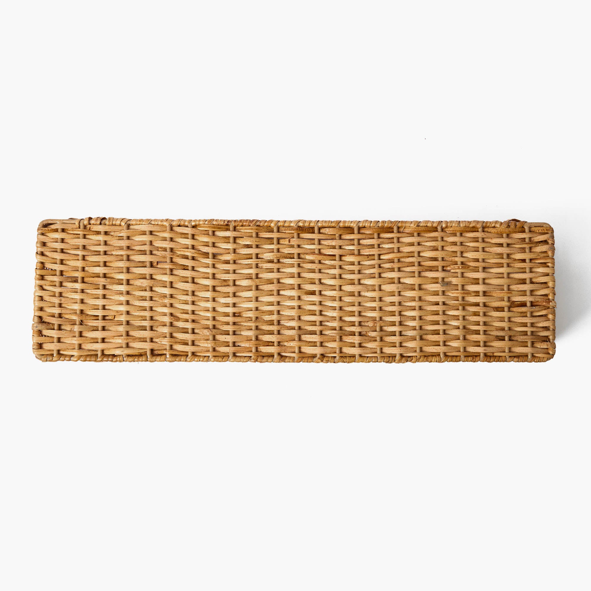Scalloped Rattan Shelf