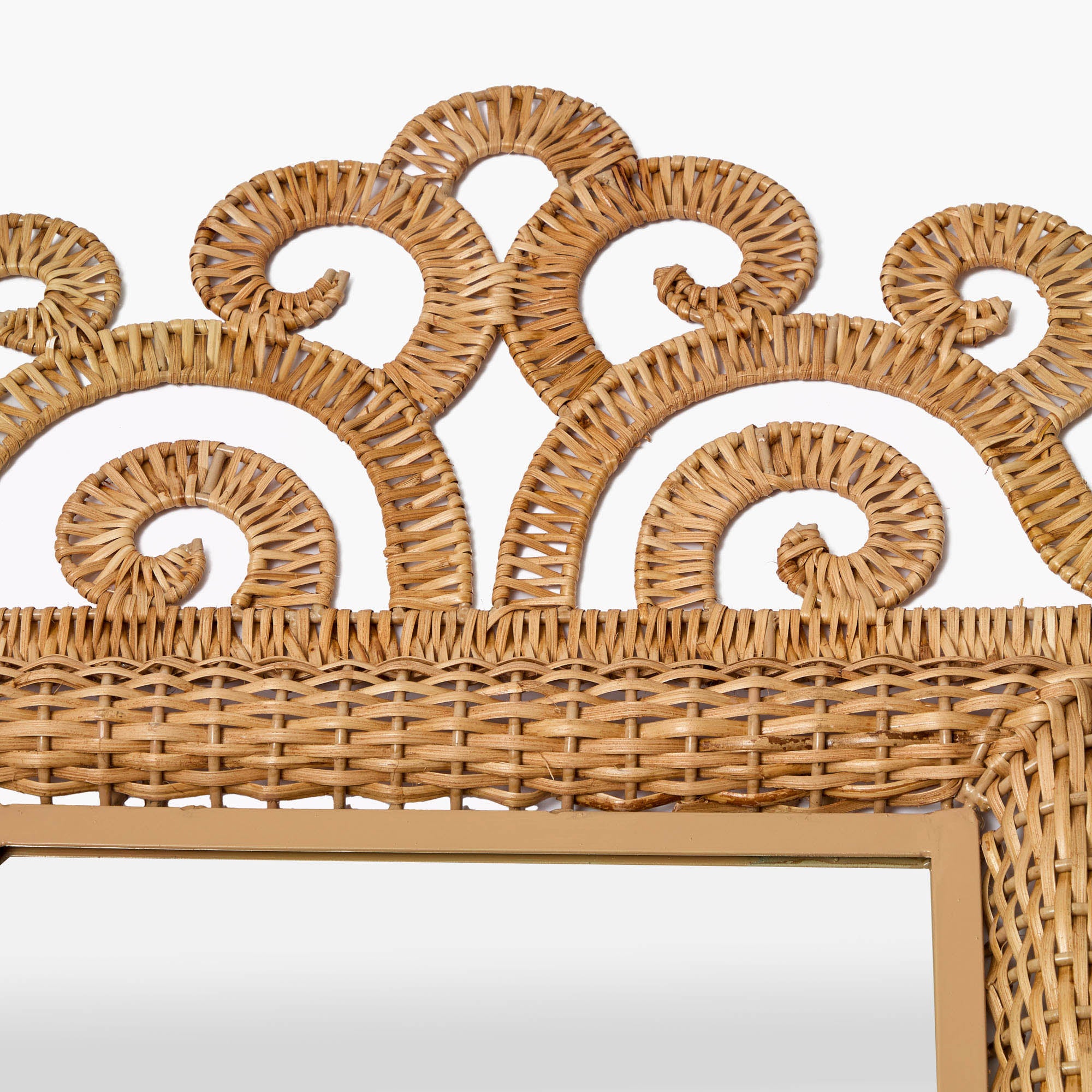The Medium Grand Rattan Mirror