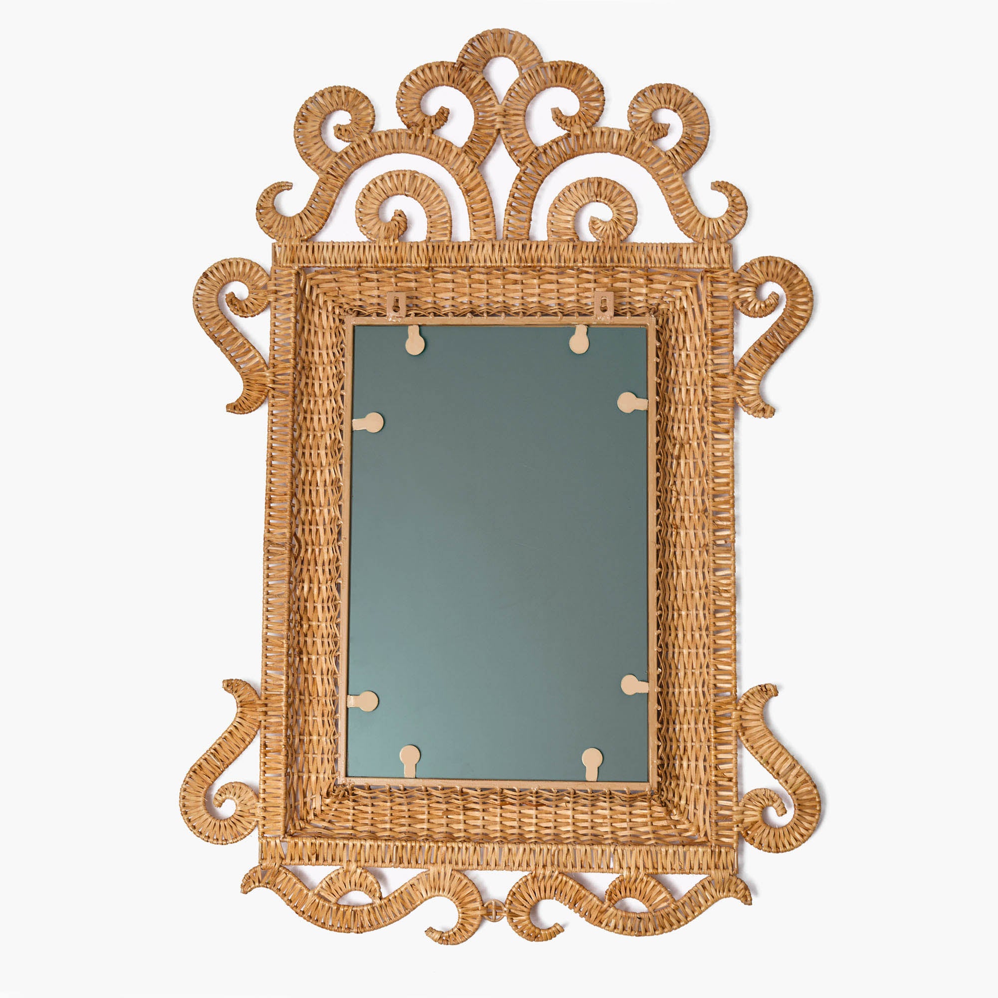 The Medium Grand Rattan Mirror