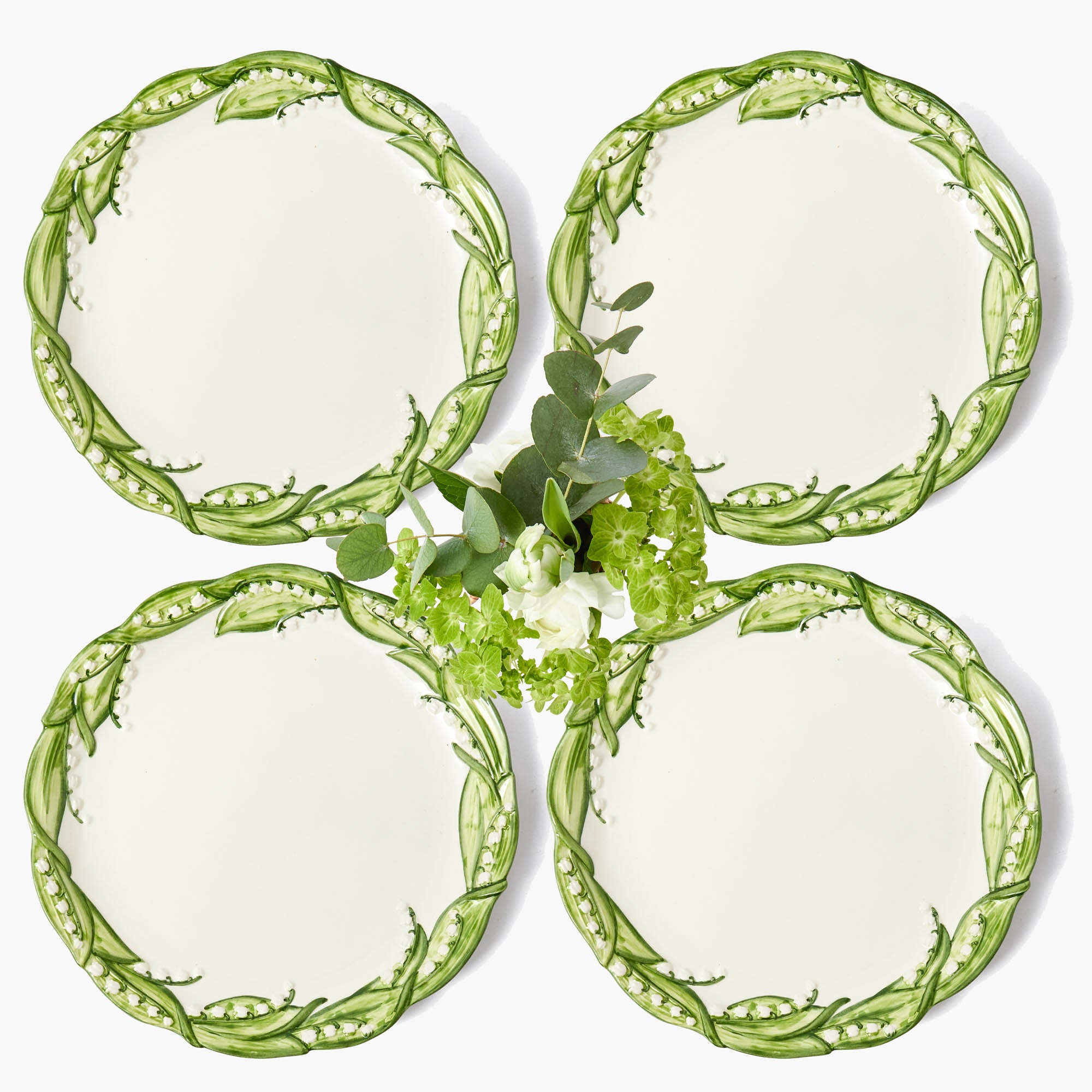Lily of the Valley Dinner Plates (Set of 4)