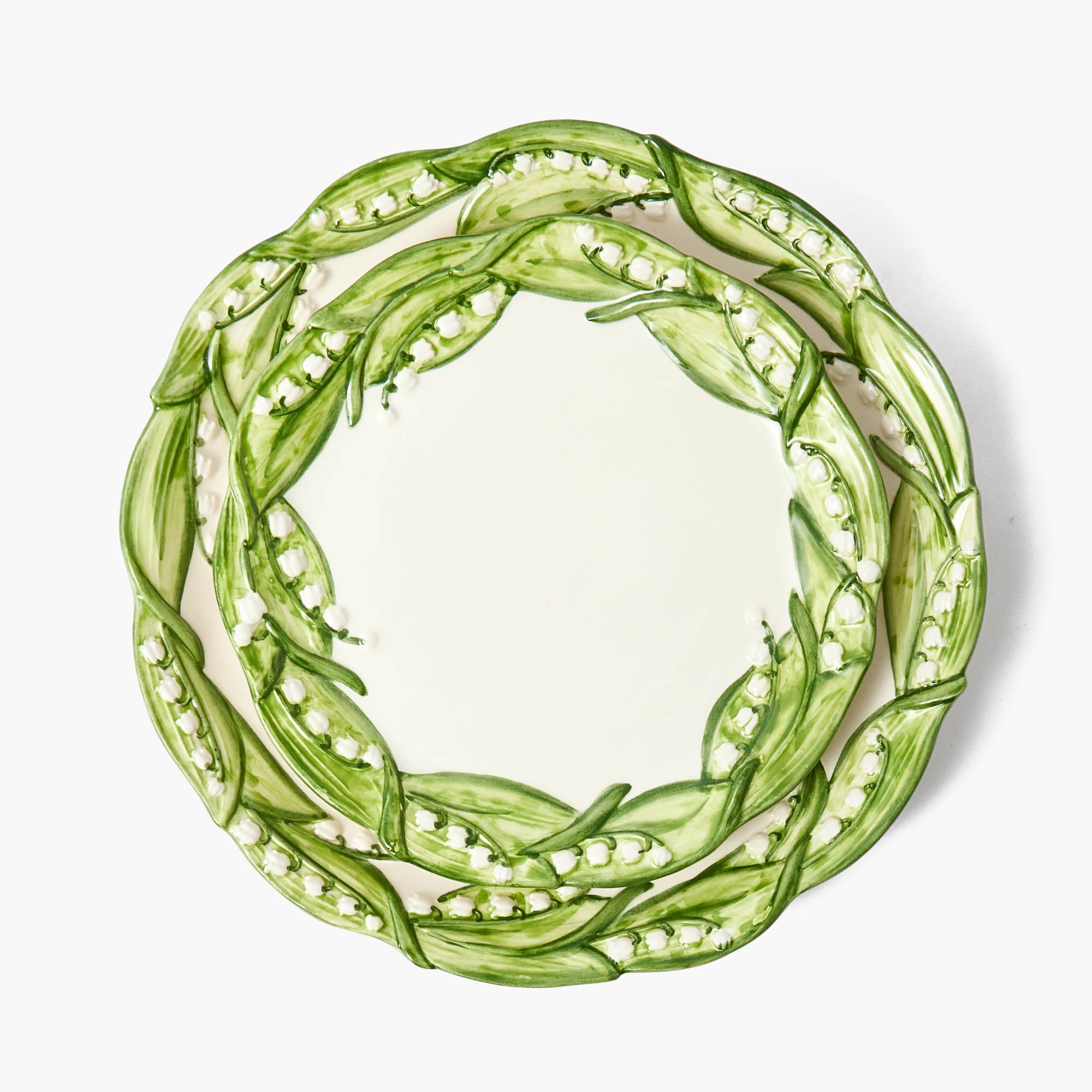 Lily of the Valley Dinner & Starter Plates (Set of 4)