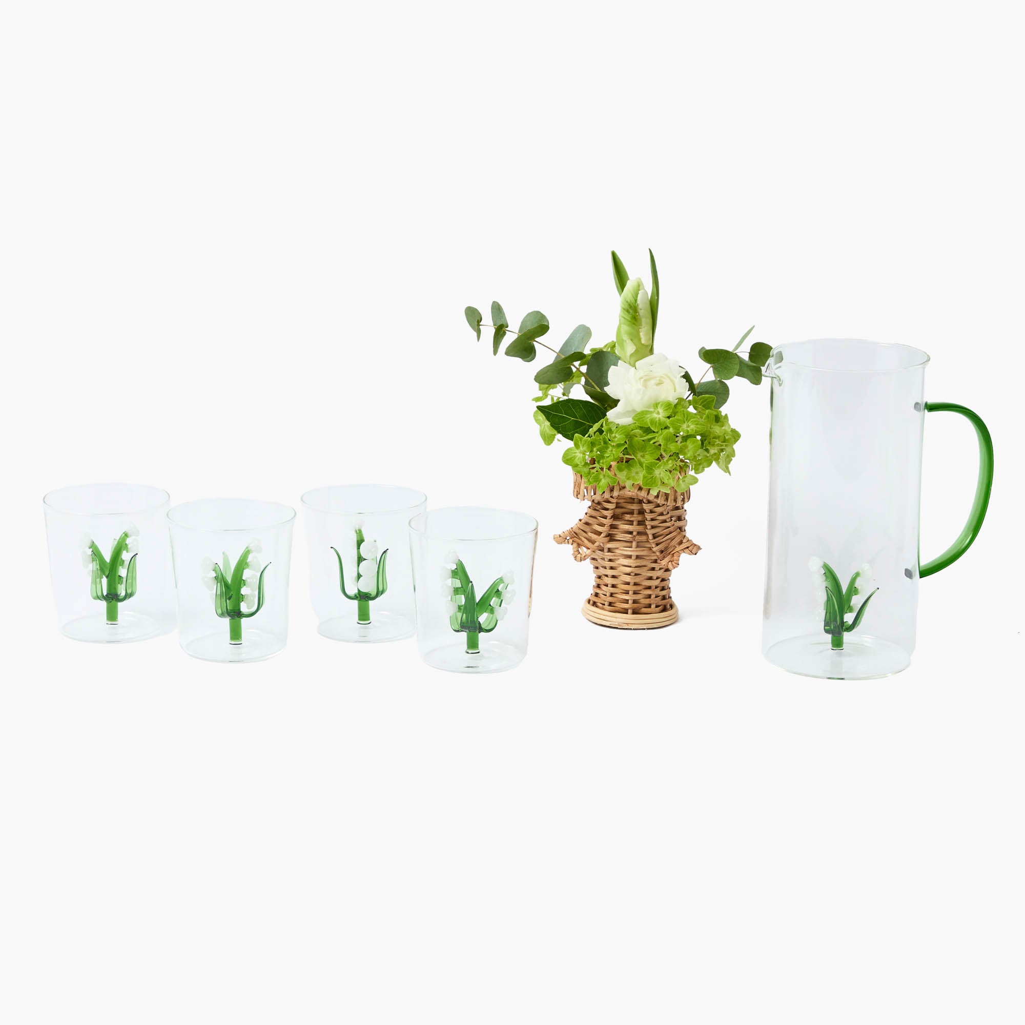 Lily of the Valley Glasses (Set of 4)