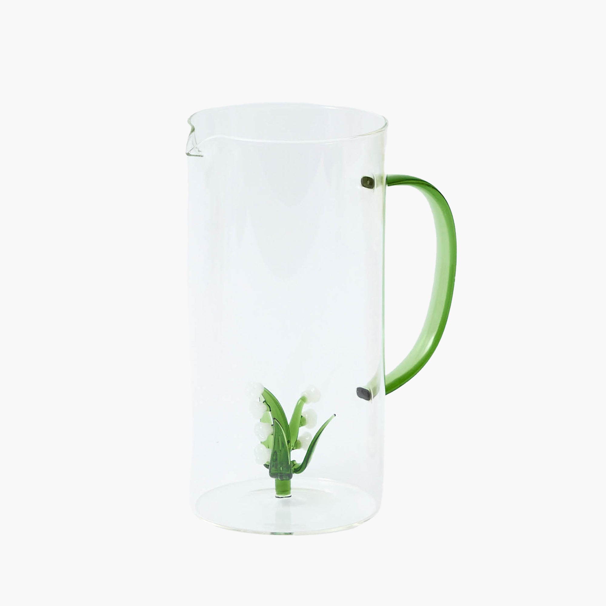 Lily of the Valley Glass Jug