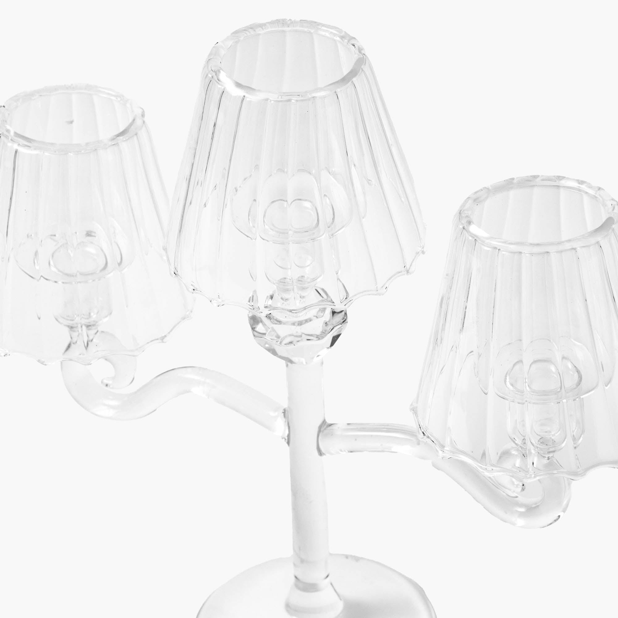 Glass Lantern Tealight Candleabra