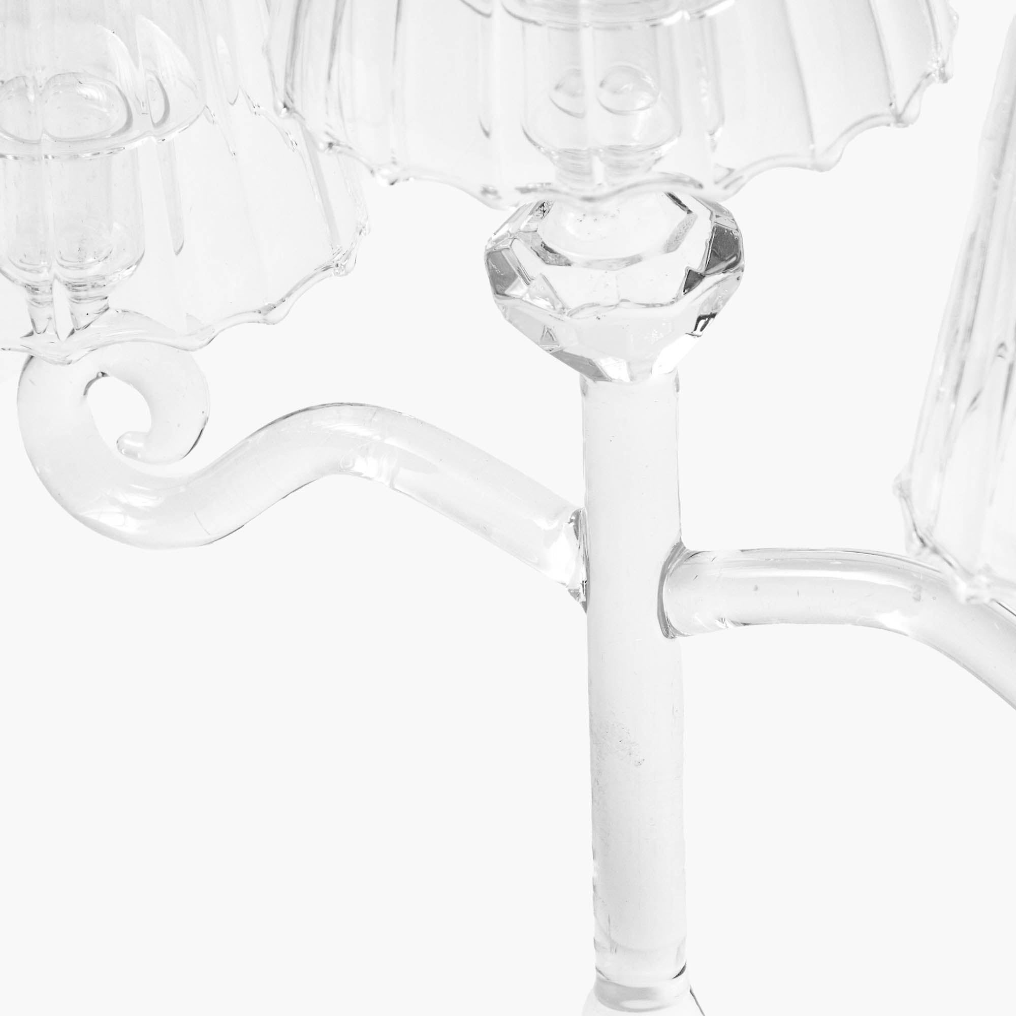 Glass Lantern Tealight Candleabra