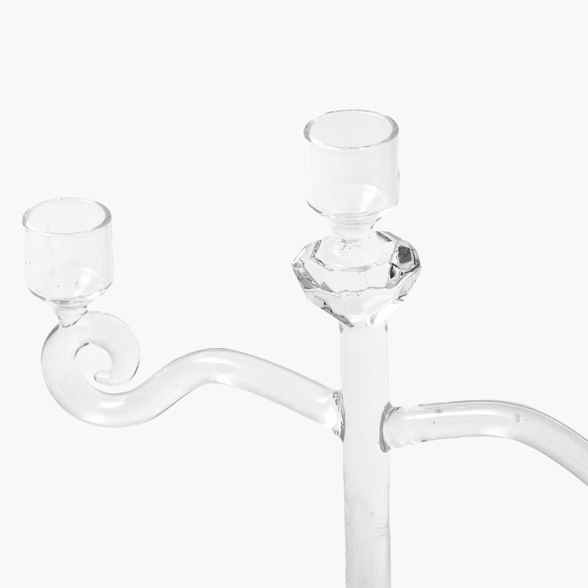 Glass Lantern Tealight Candleabra