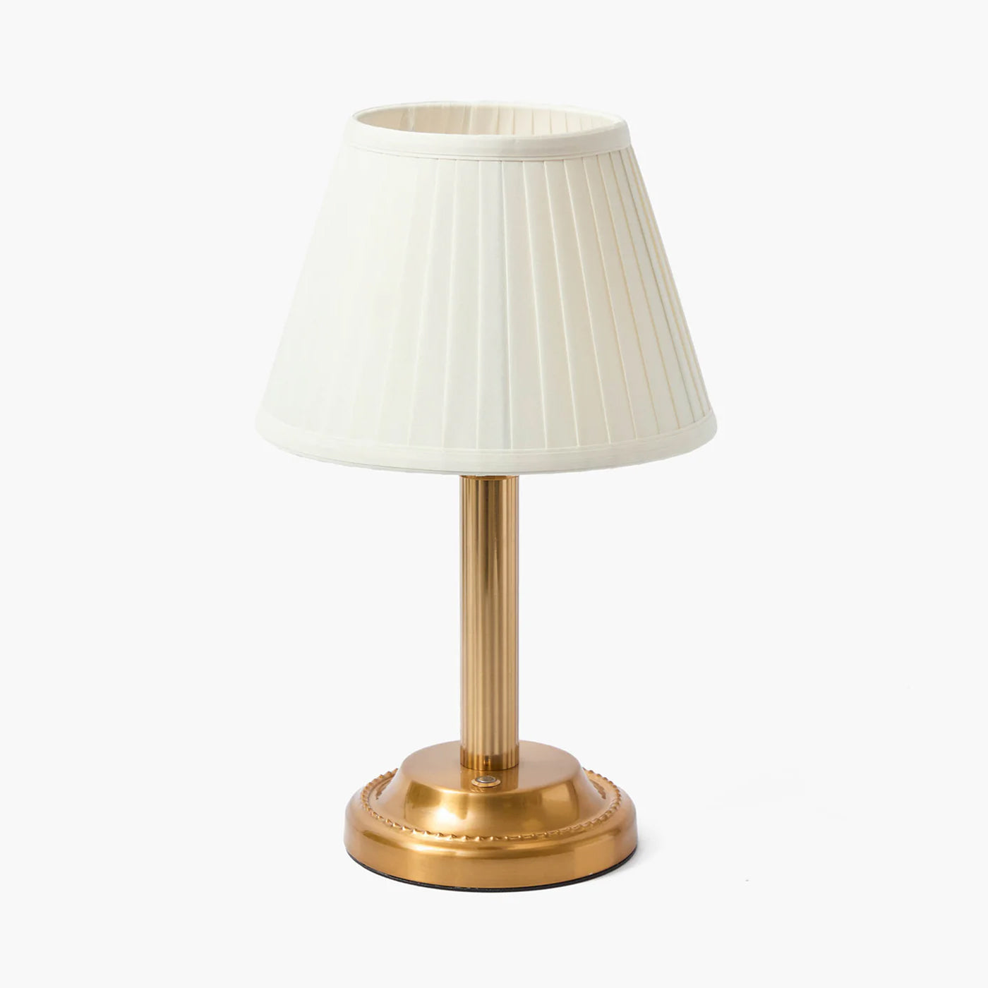 Corinthian Rechargeable Lamp with Cream Shade (22cm)