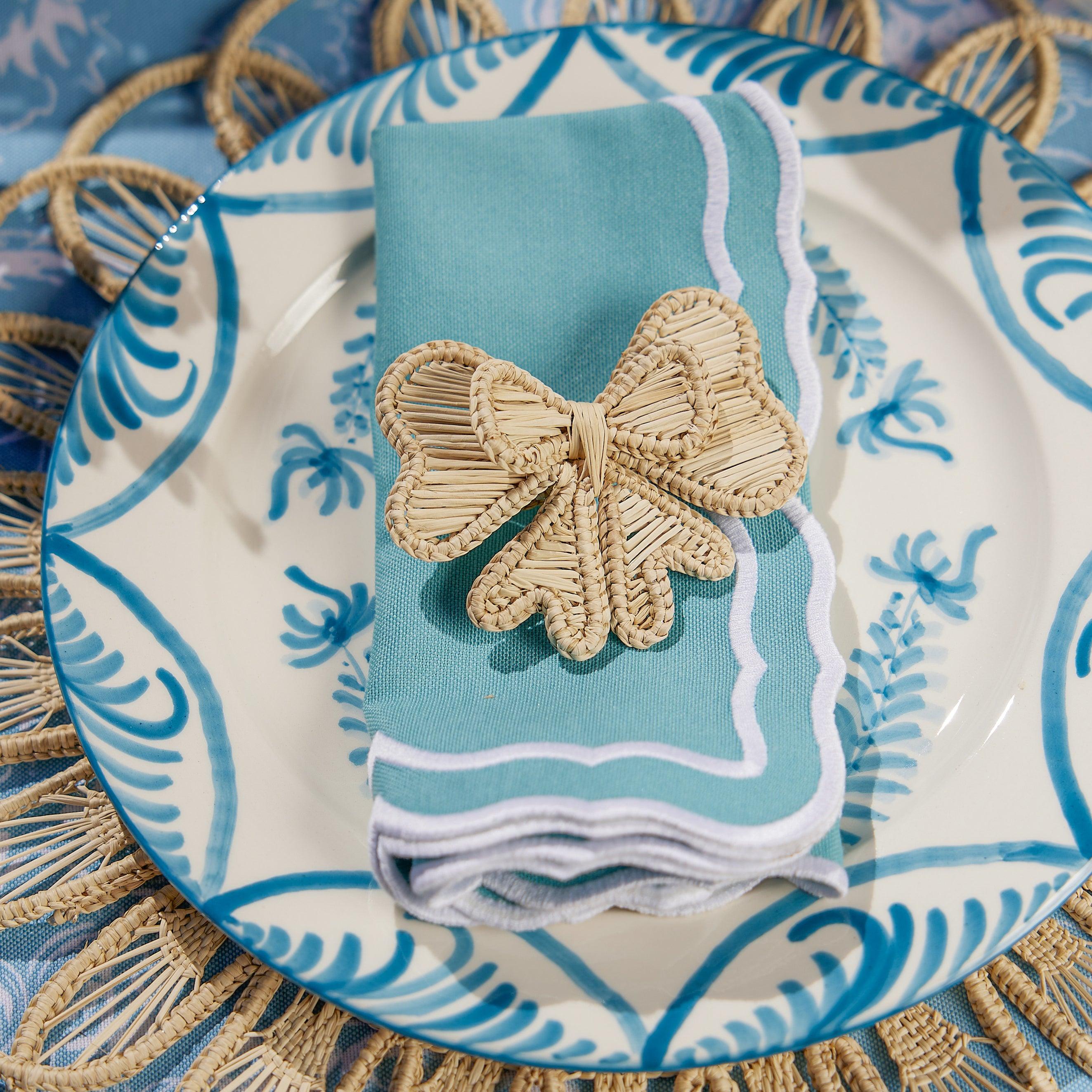 Rattan Napkin Bows (Set of 4) - Mrs. Alice