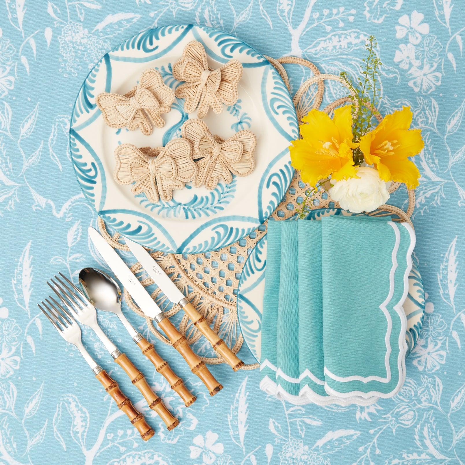 Rattan Napkin Bows (Set of 4) - Mrs. Alice