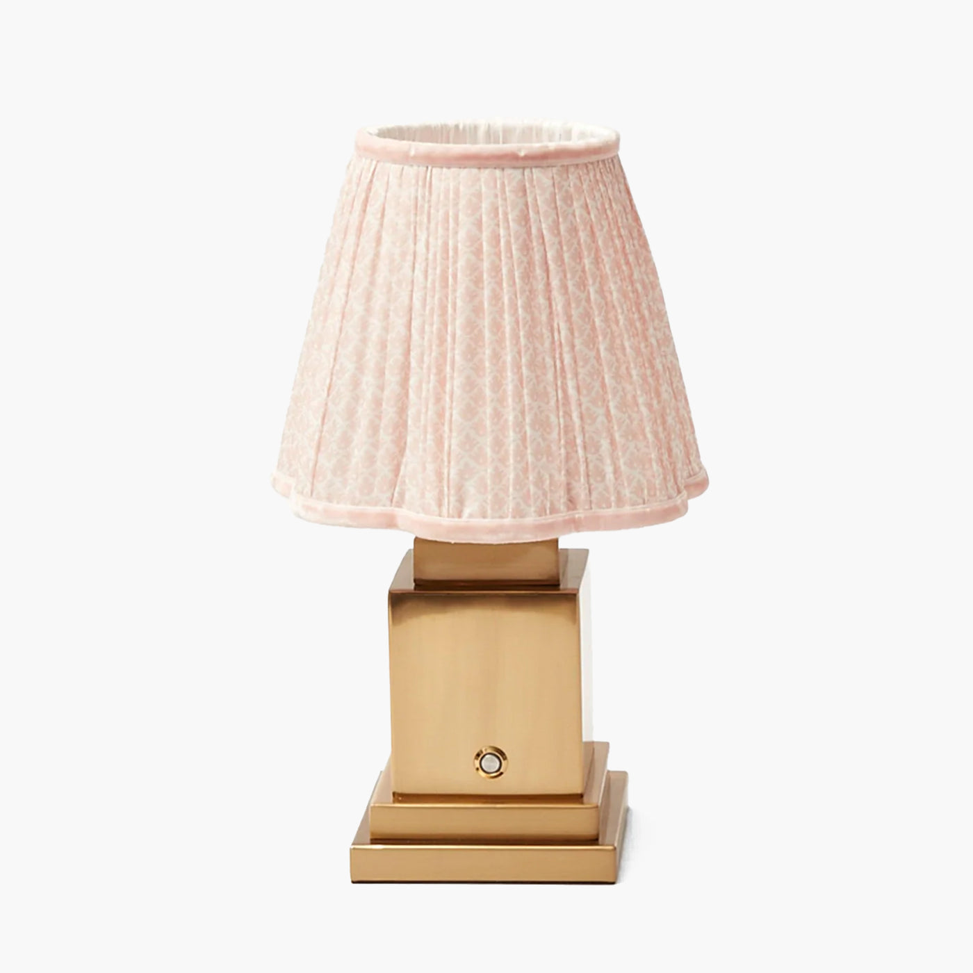 Rechargeable Lamp with Pink Lotus Lampshade - Mrs. Alice