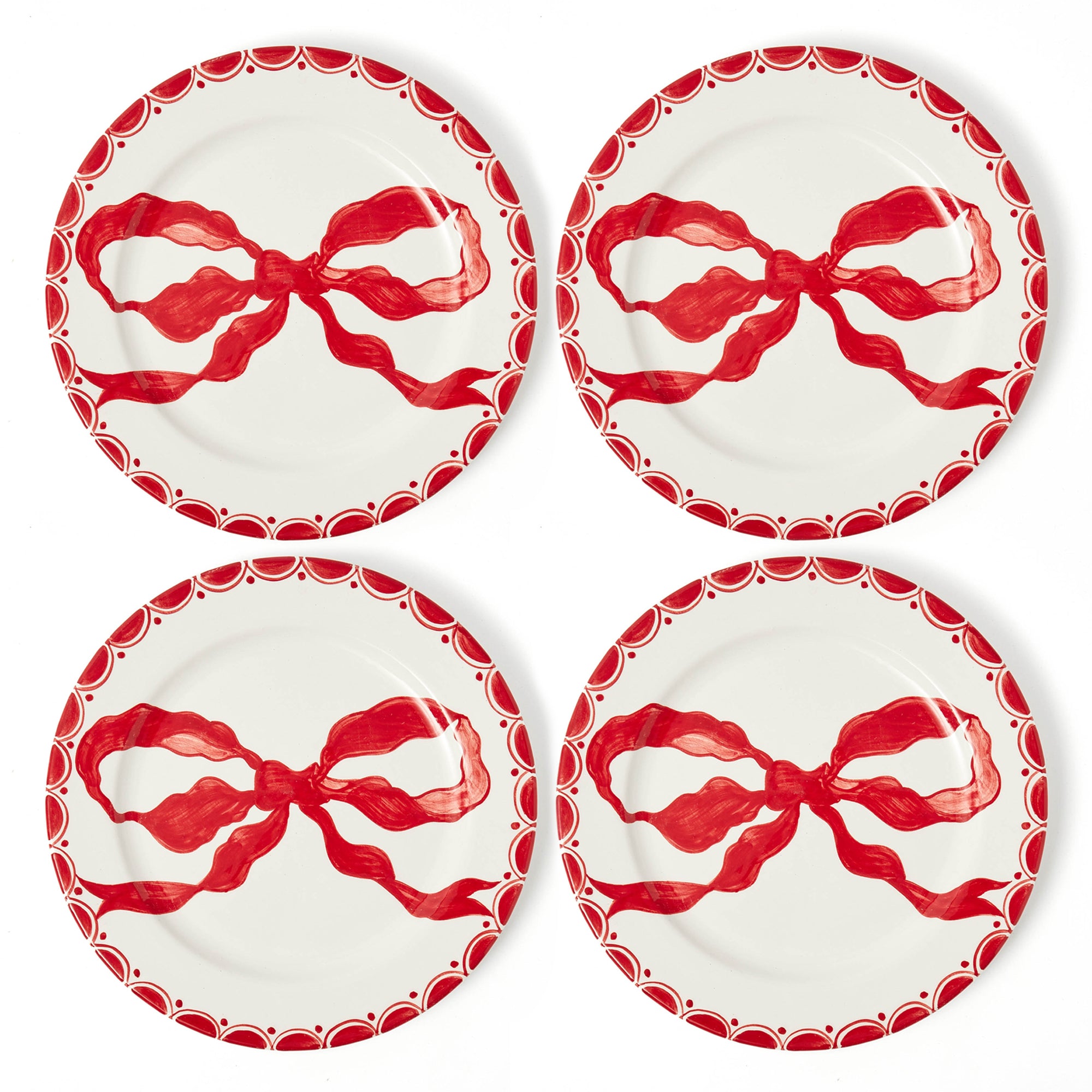 Marilyn Red Bow Dinner Plate