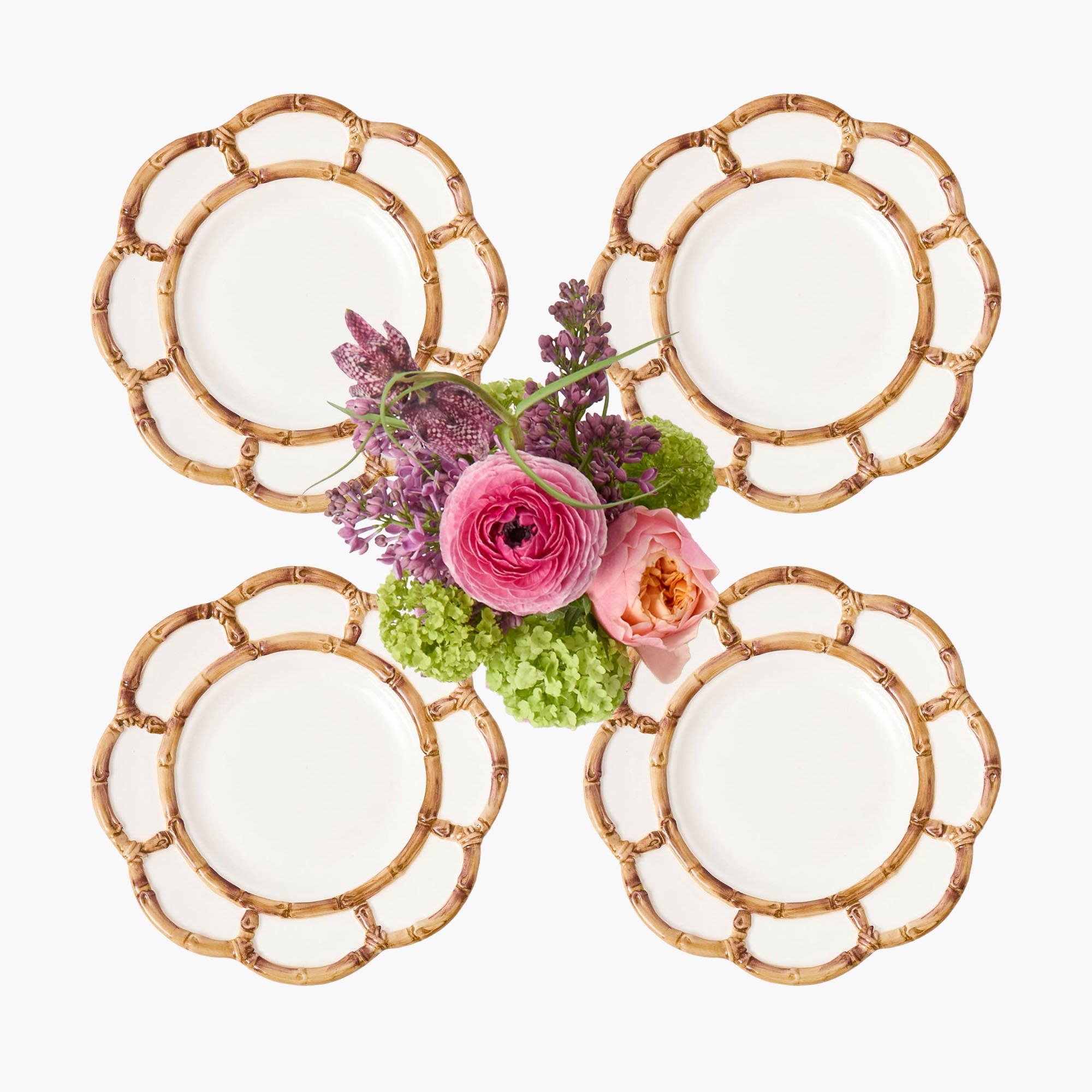 Petal Bamboo Starter Plate (Set of 4)