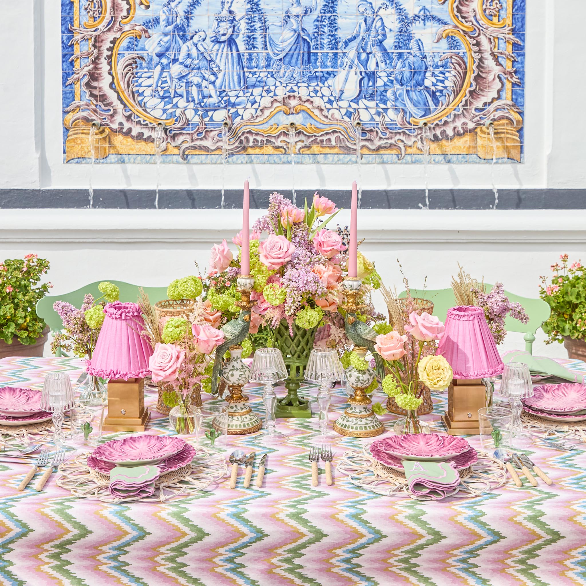 Glass Lantern Tea Light Holder Set