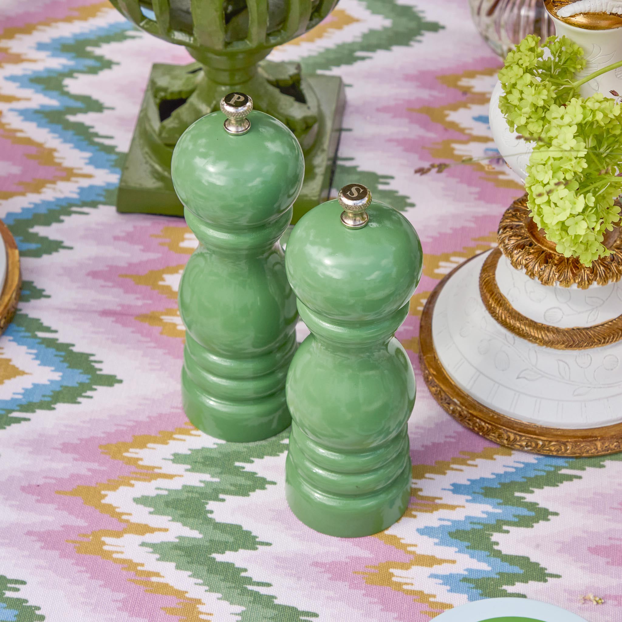 Green Lacquer Salt & Pepper Set