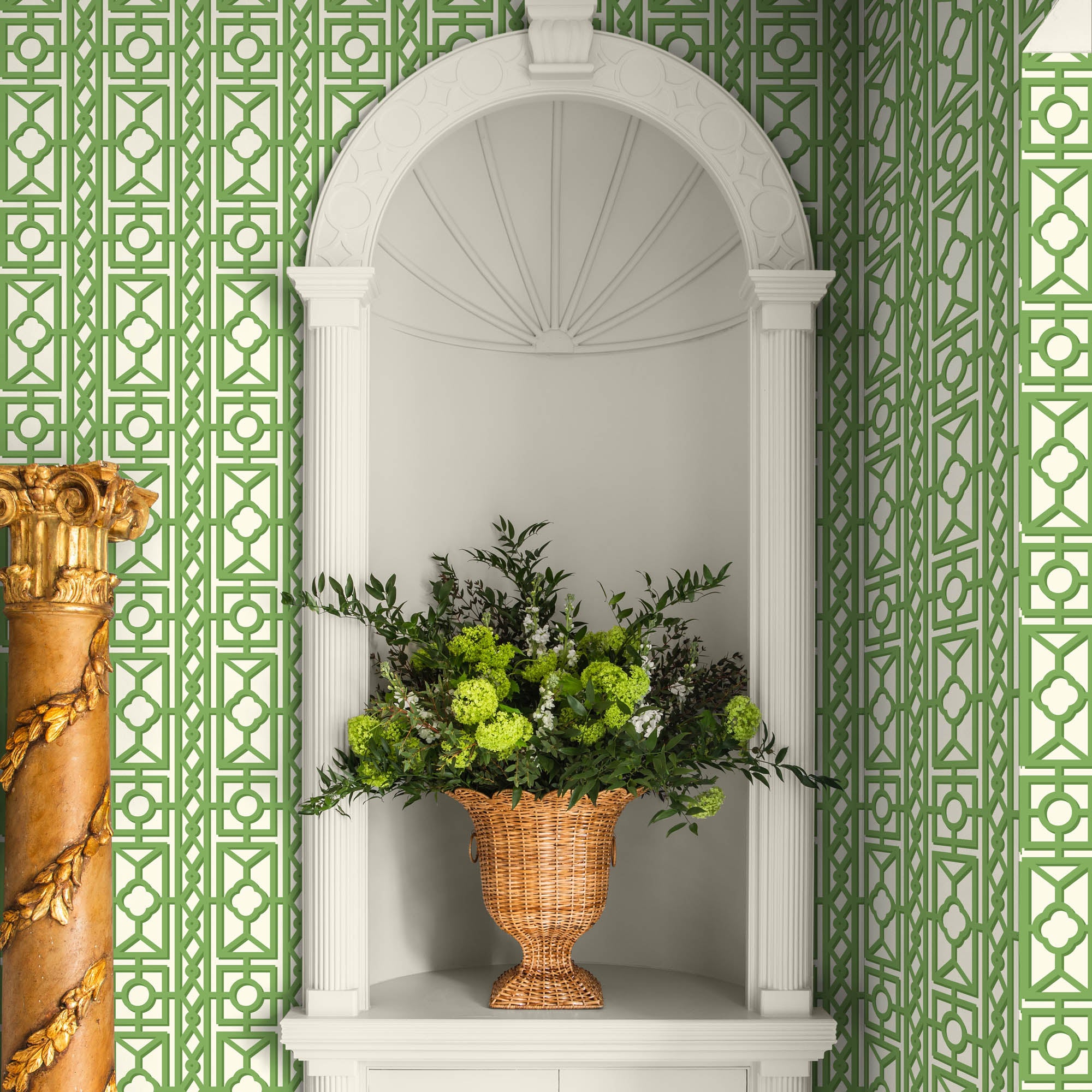 Green Pavilion Wallpaper