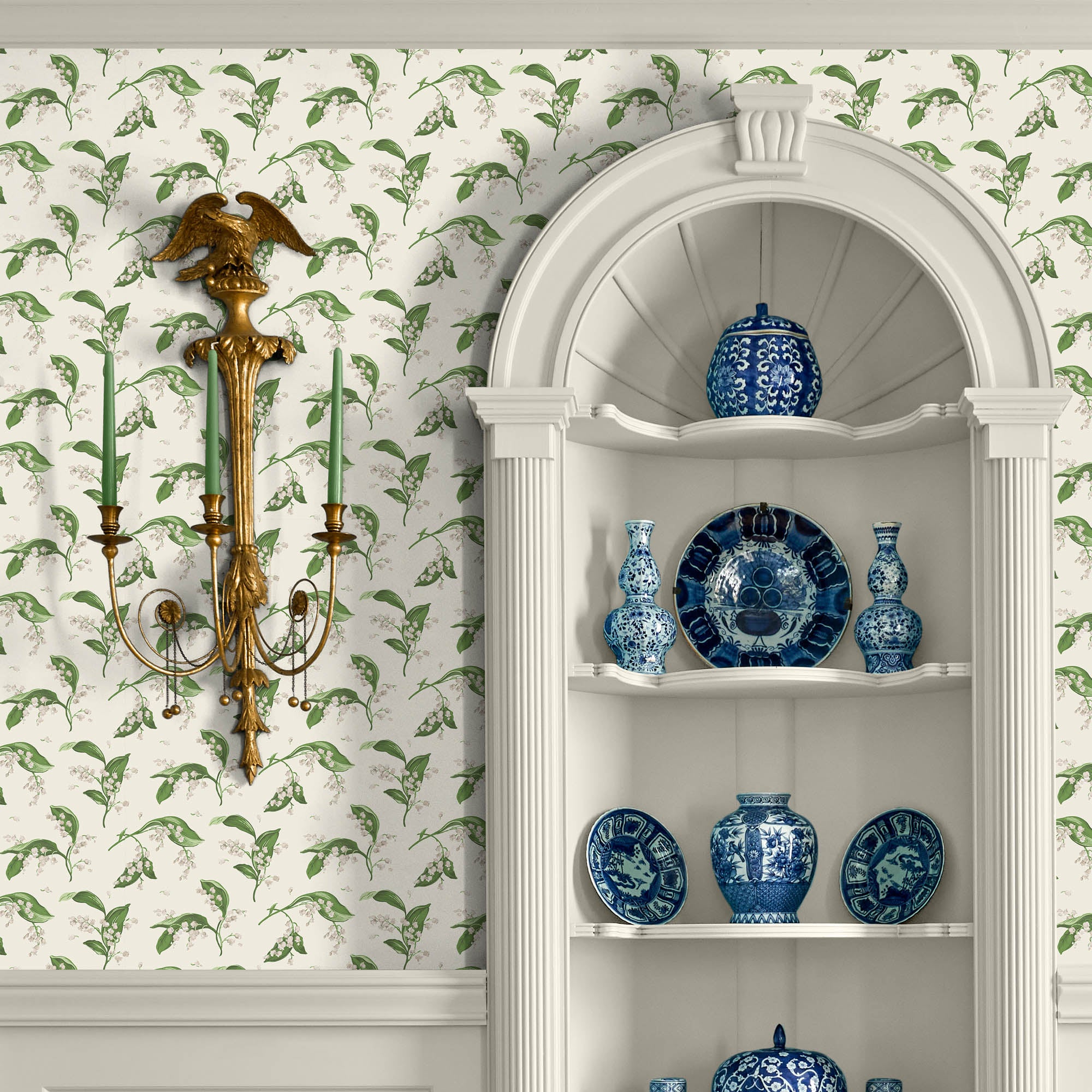 Pebble Lily of the Valley Wallpaper