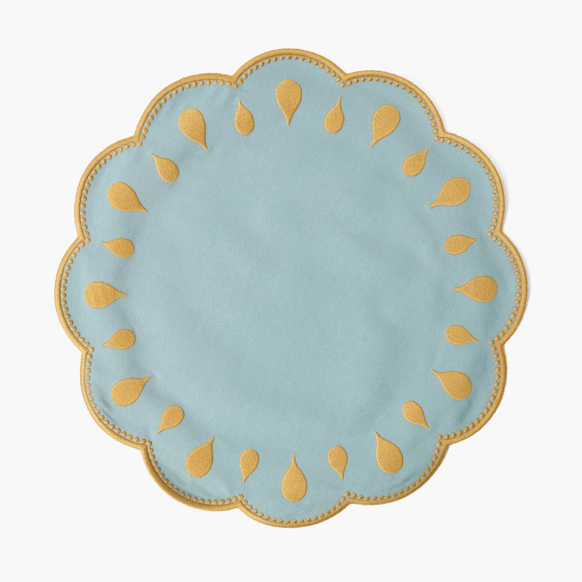 Bettina Blue & Caramel Placemats (Set of 4)