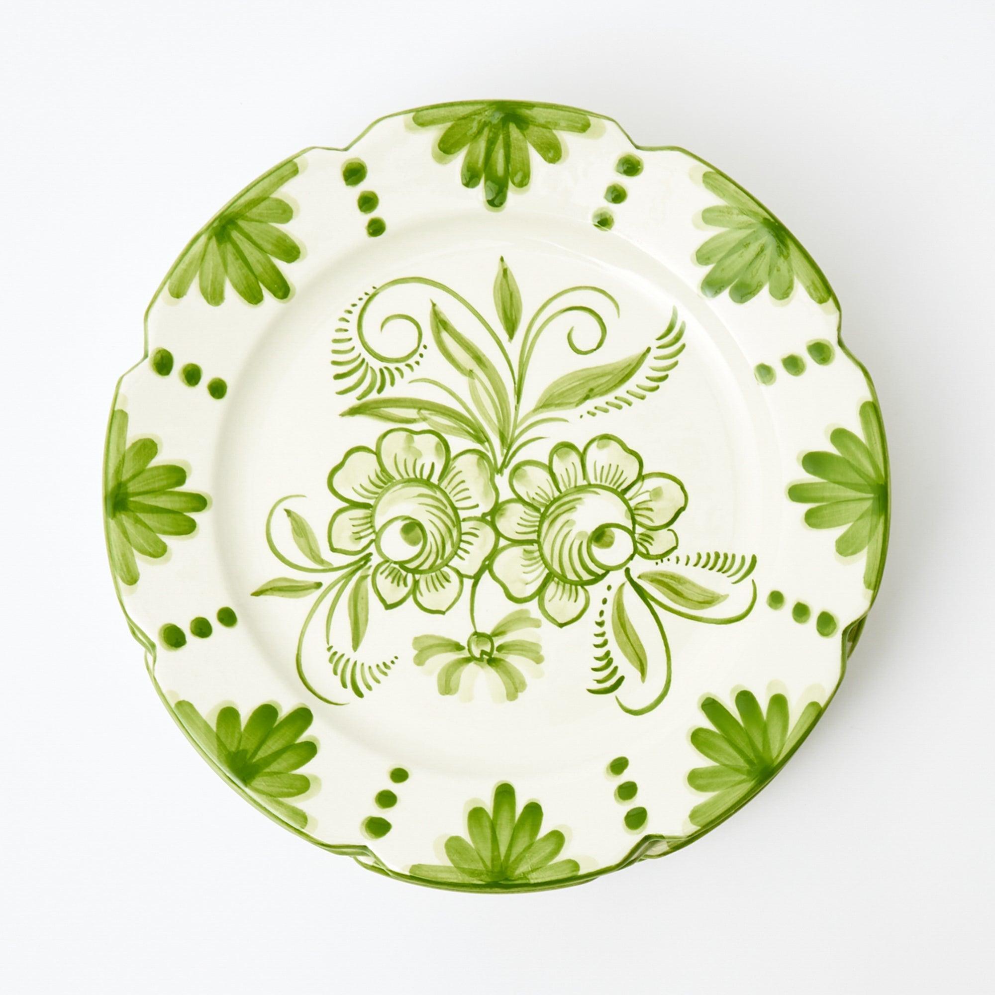 Seville Green Gardênia Dinner Plate - Main Image