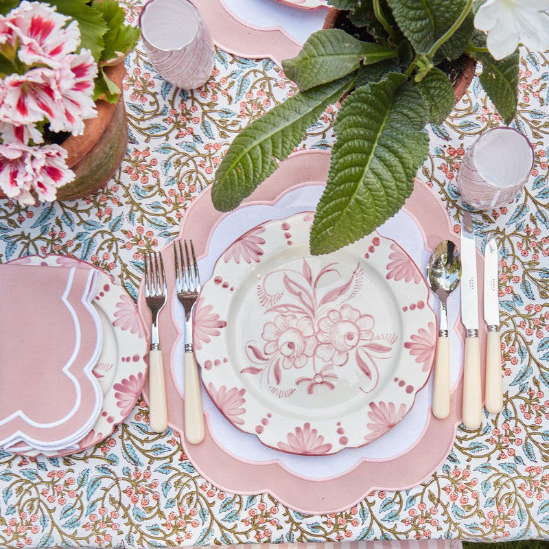 Seville Pink Gardênia Dinner Plate (set of 4) - Mrs. Alice
