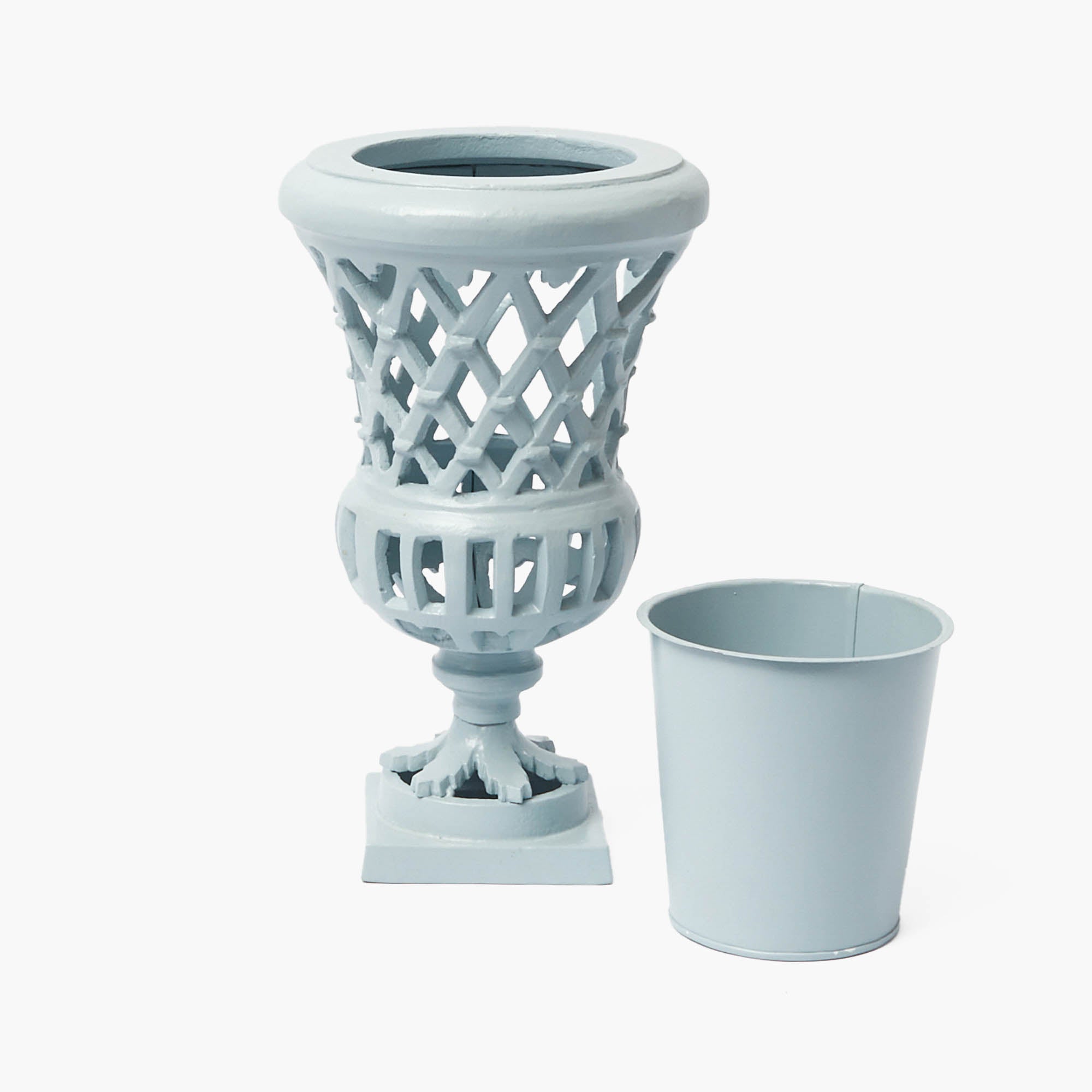 Small Adelaide Soft Blue Lattice Urn Vase