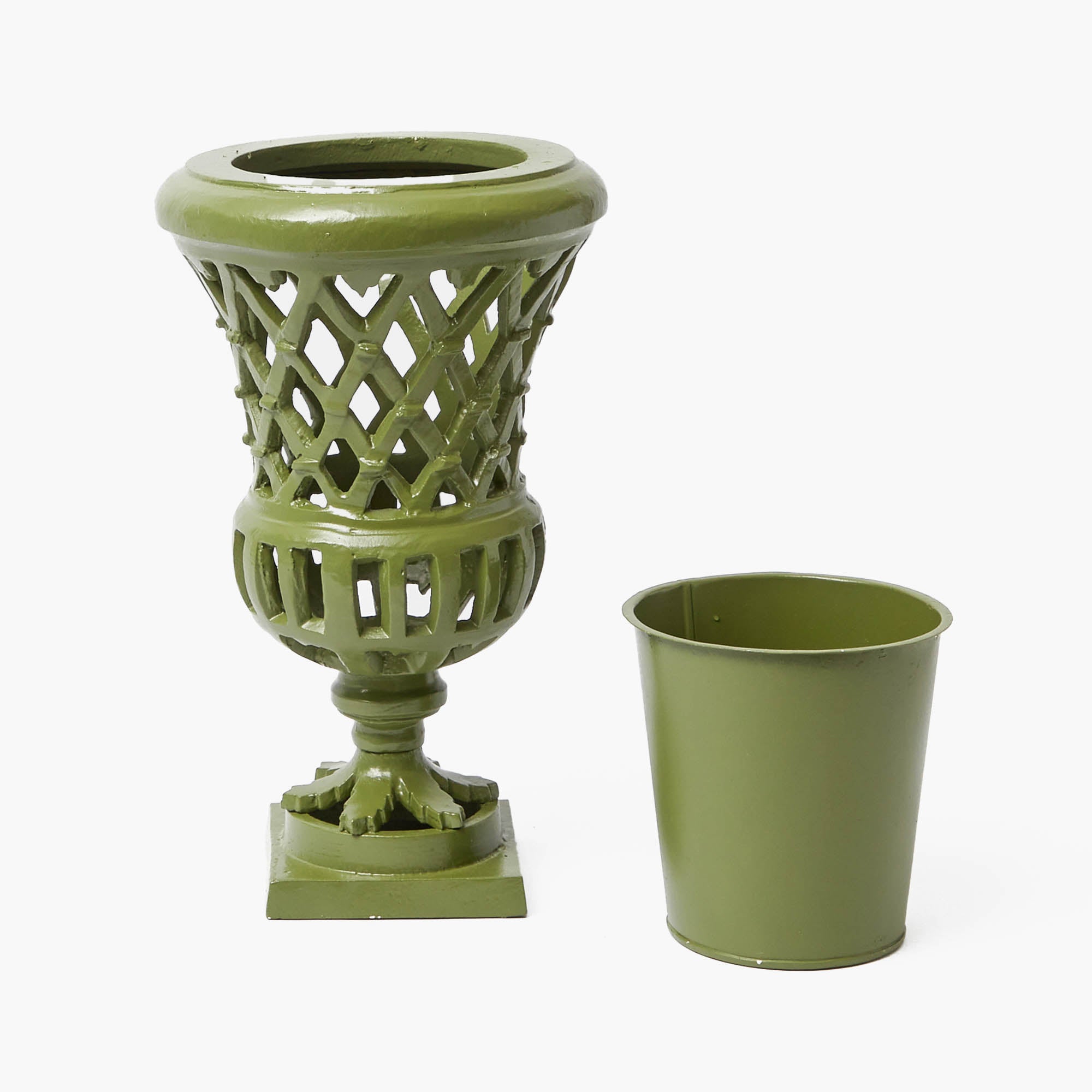 Small Adelaide Green Lattice Urn Vase